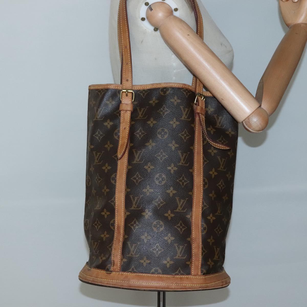 LOUIS VUITTON Monogram Bucket GM Shoulder Bag M42236 LV Auth 137712