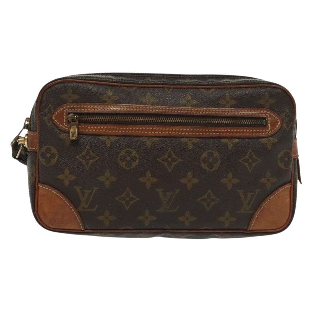 LOUIS VUITTON Monogram Marly Dragonne GM Clutch Bag M51825 LV Auth 137713