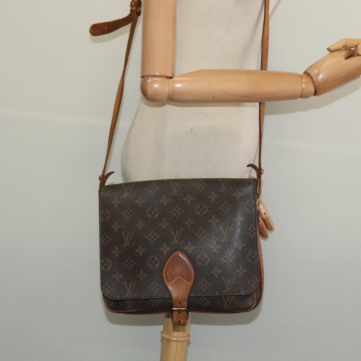 LOUIS VUITTON Monogram Cartouchiere GM Shoulder Bag M51252 LV Auth 137723