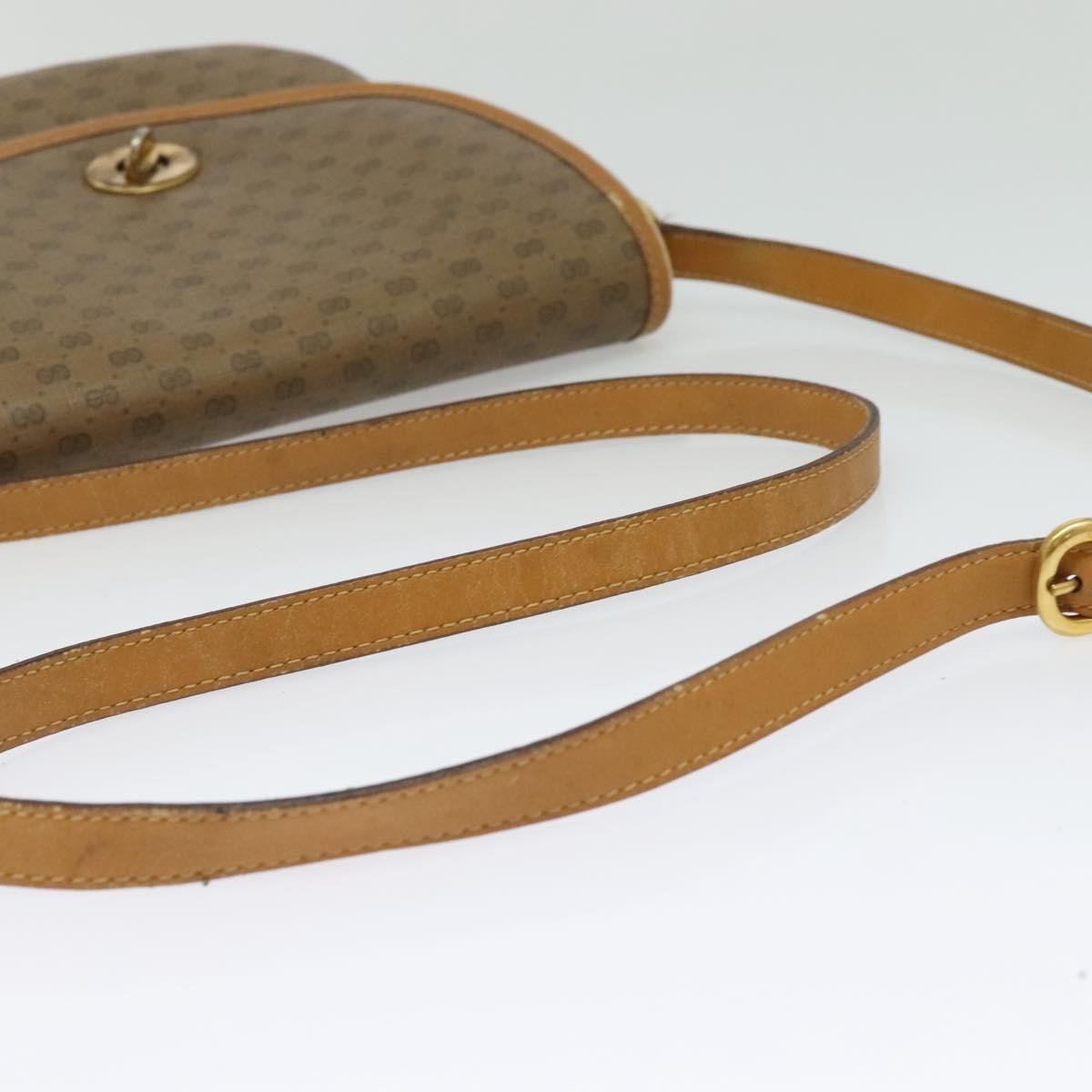 GUCCI Micro GG Supreme Shoulder Bag PVC Beige Gold 001 58 0930 Auth 137729