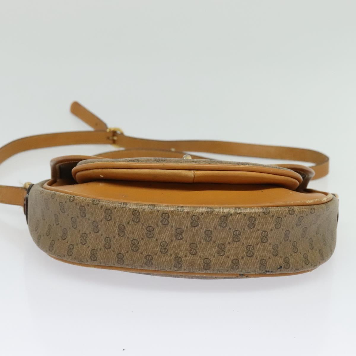 GUCCI Micro GG Supreme Shoulder Bag PVC Beige Gold 001 58 0930 Auth 137729