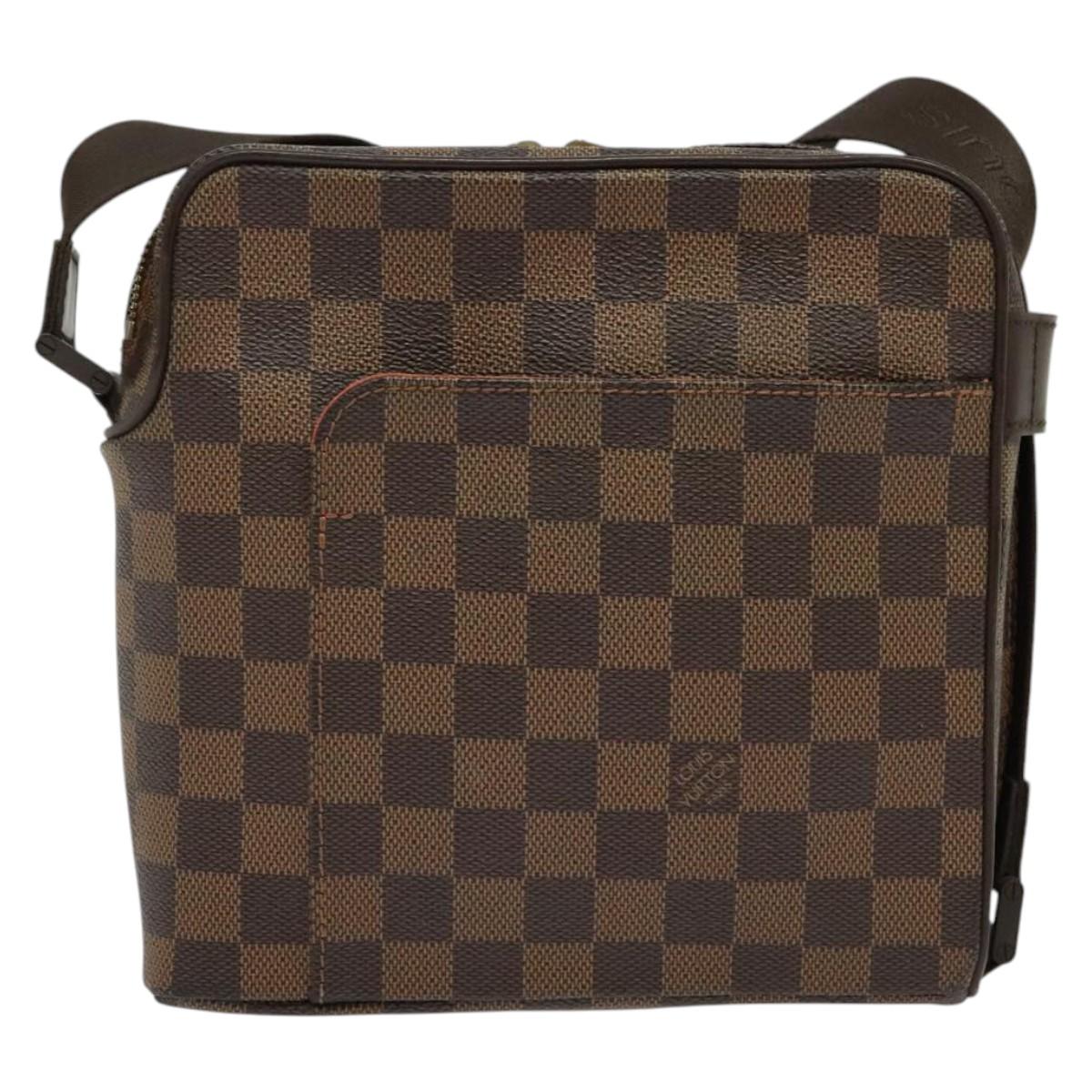 LOUIS VUITTON Damier Ebene Olaf PM Shoulder Bag N41442 LV Auth 137745