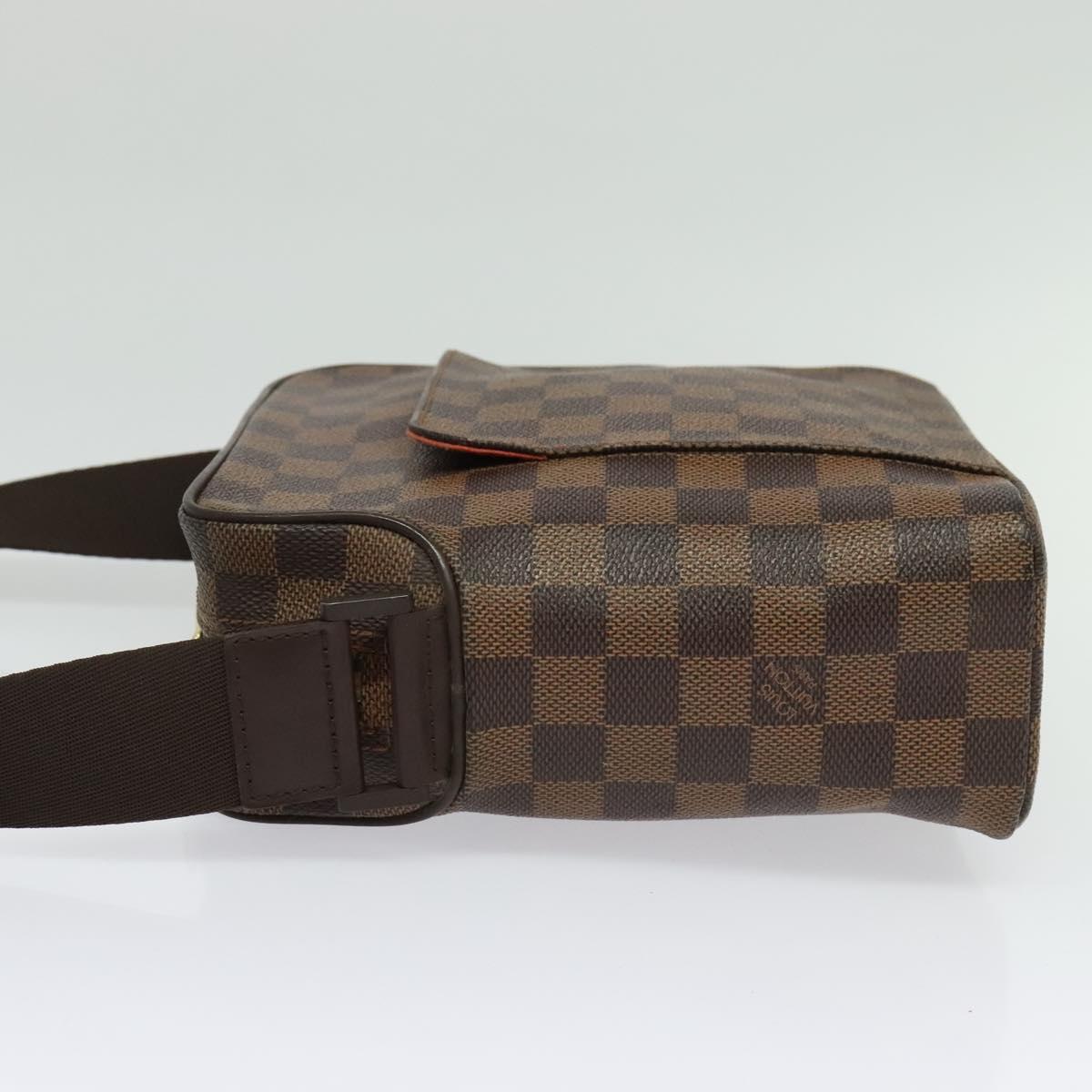 LOUIS VUITTON Damier Ebene Olaf PM Shoulder Bag N41442 LV Auth 137745