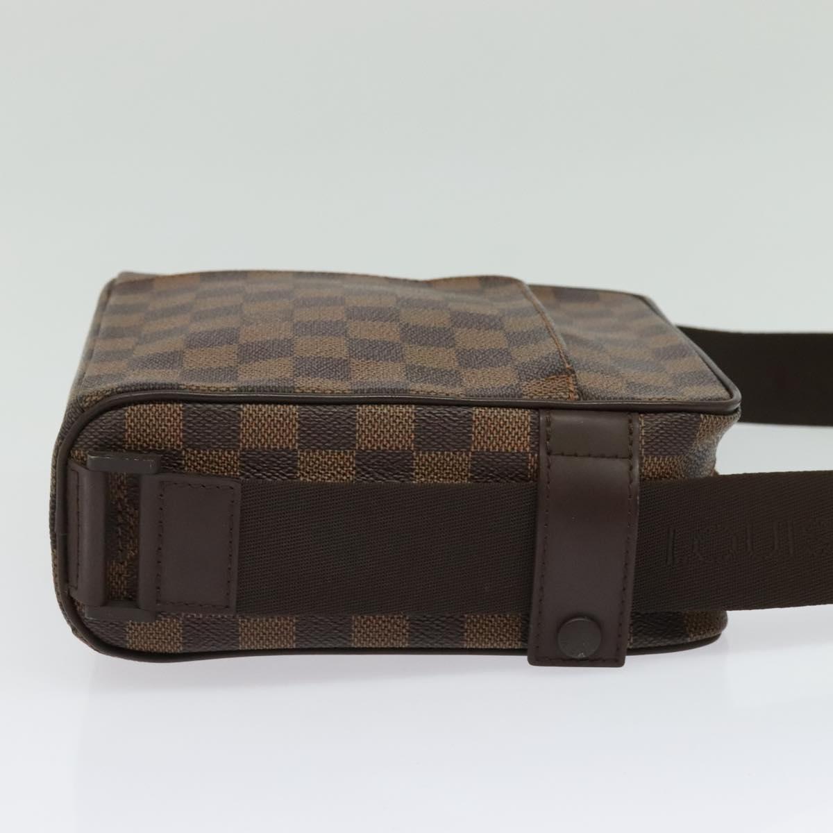 LOUIS VUITTON Damier Ebene Olaf PM Shoulder Bag N41442 LV Auth 137745