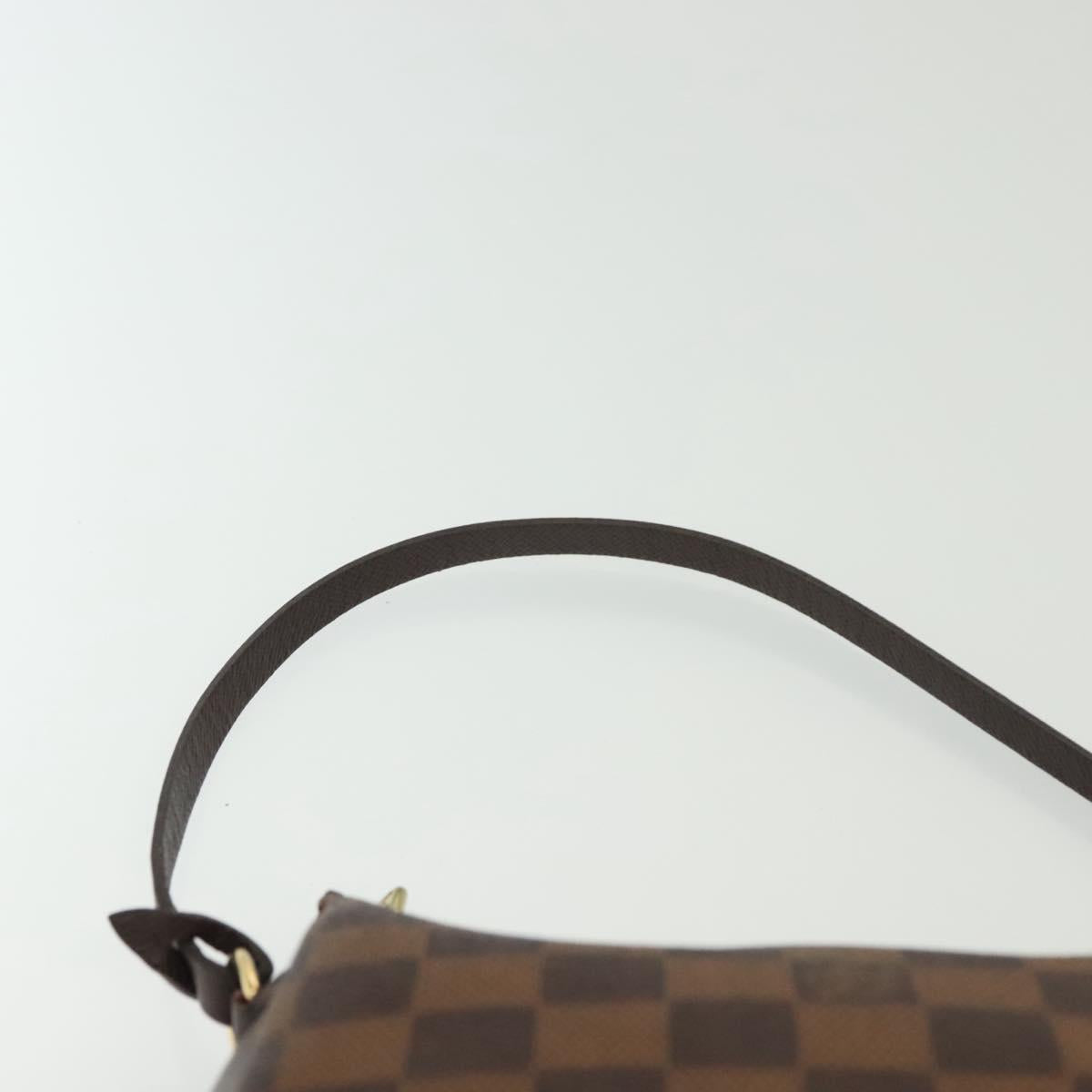 LOUIS VUITTON Damier Ebene Trousse Makeup Pouch N51982 LV Auth 137790