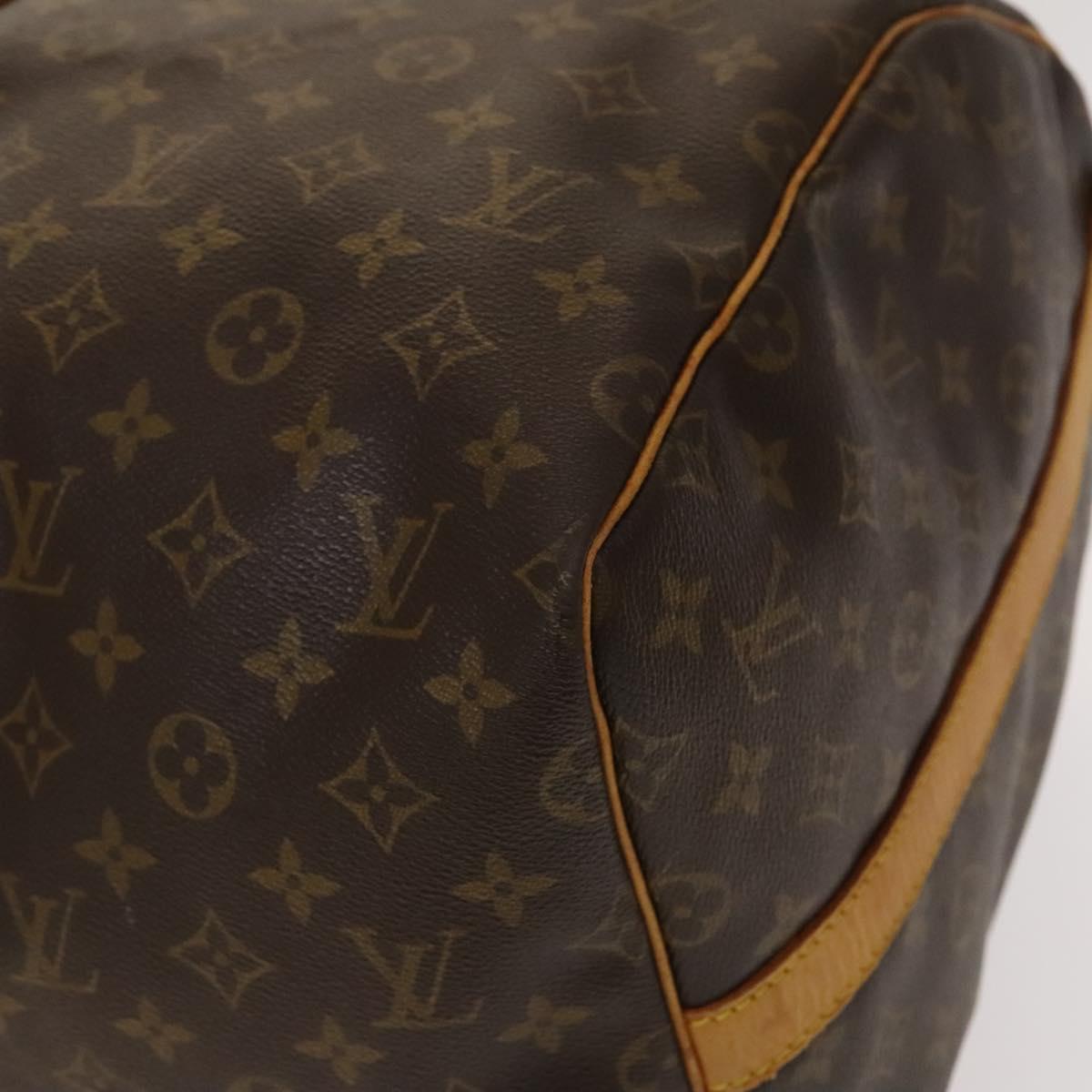 LOUIS VUITTON Monogram Keepall Bandouliere 55 Boston Bag M41414 LV Auth 137835