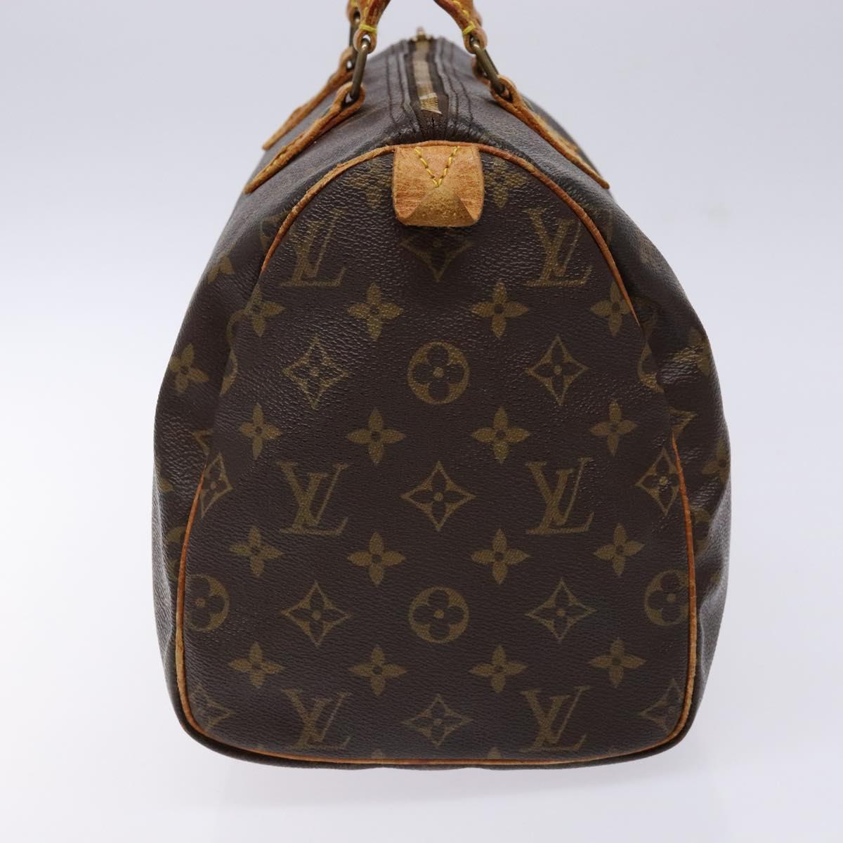 LOUIS VUITTON Monogram Speedy 30 Hand Bag M41526 LV Auth 137836