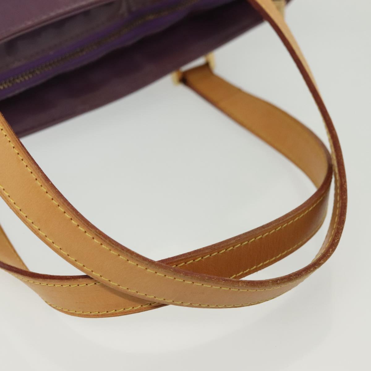 LOUIS VUITTON Monogram Vernis Houston Hand Bag Purple Viole M91093 Auth 137842