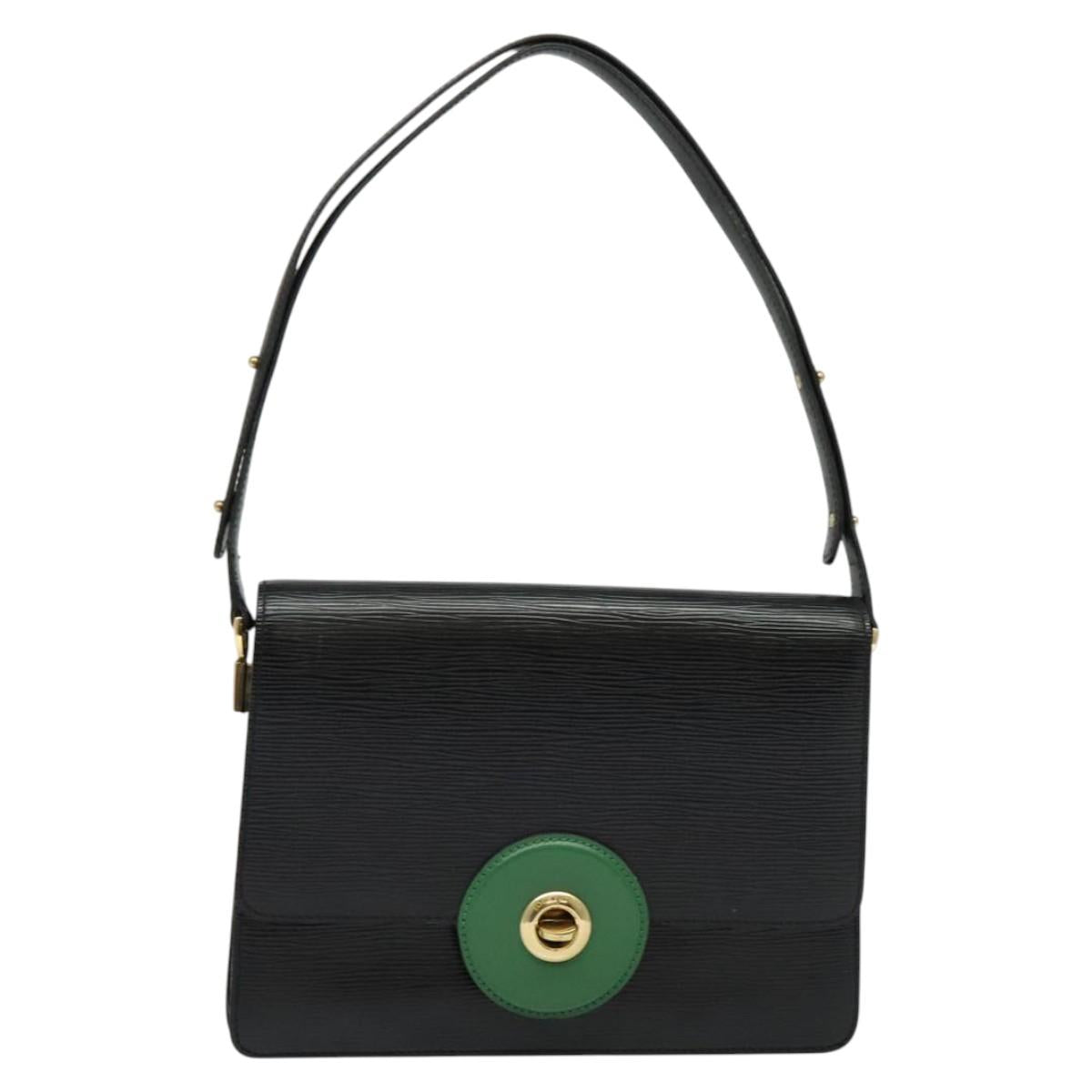 LOUIS VUITTON Epi Free Run Shoulder Bag Green Black M52414 LV Auth 137863