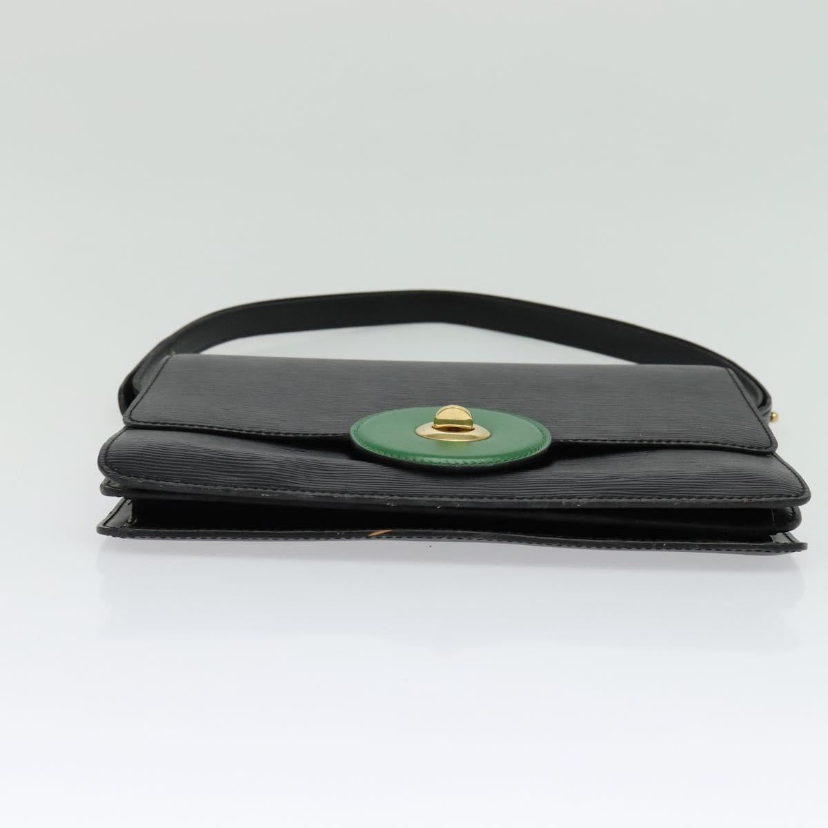 LOUIS VUITTON Epi Free Run Shoulder Bag Green Black M52414 LV Auth 137863