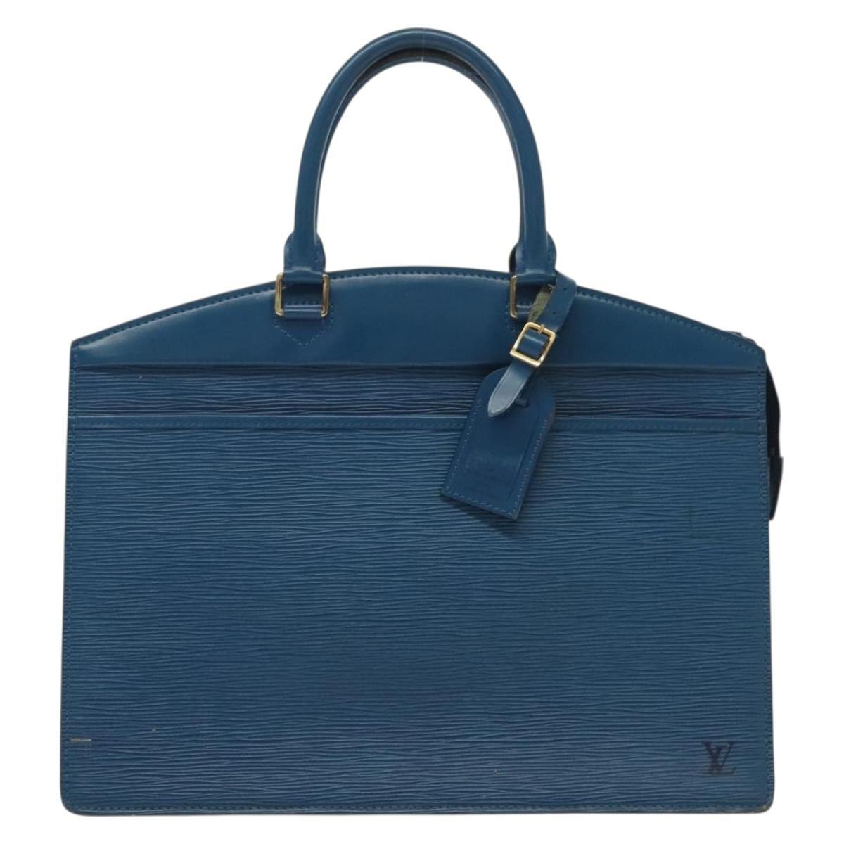 LOUIS VUITTON Epi Riviera Hand Bag Blue M48185 LV Auth 137894