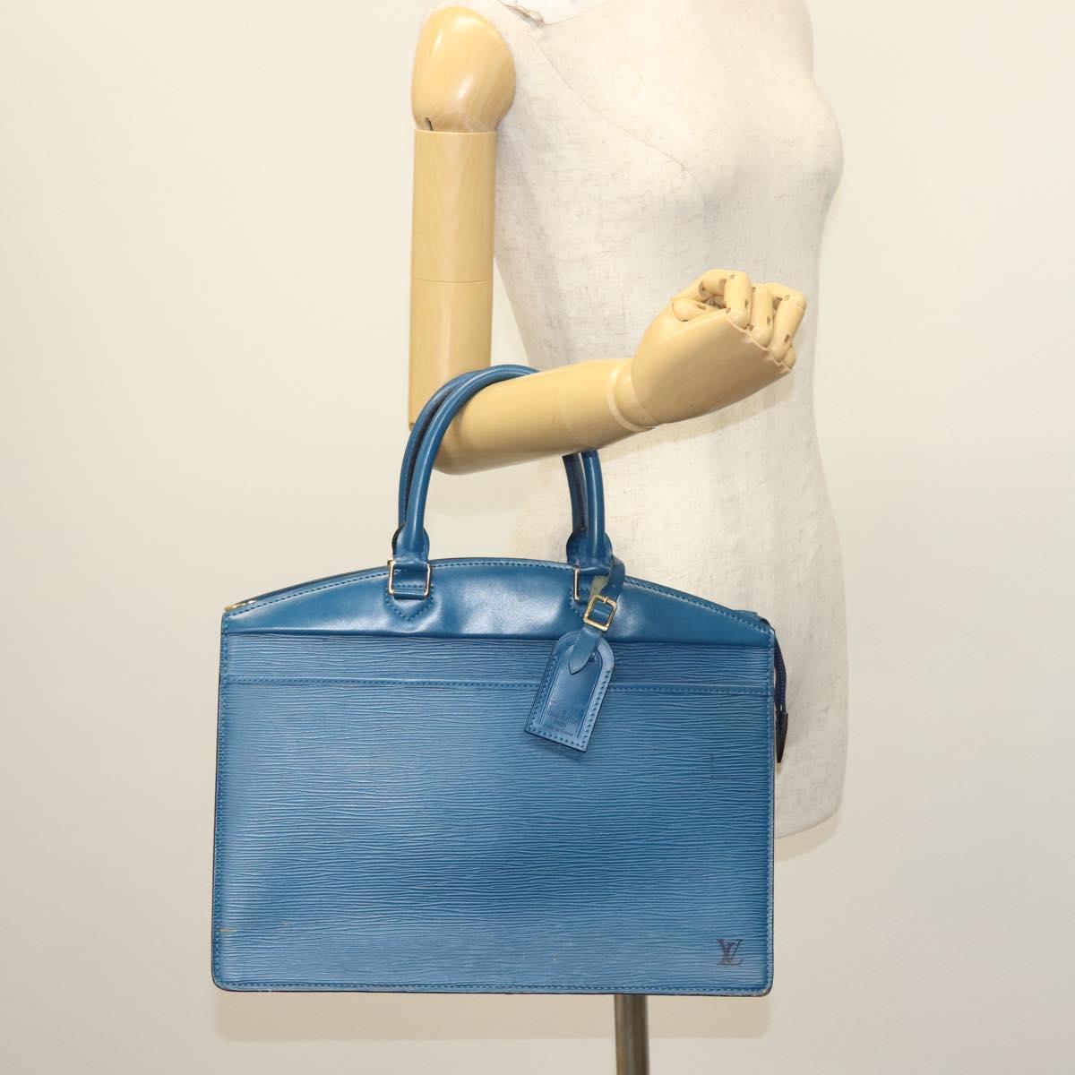 LOUIS VUITTON Epi Riviera Hand Bag Blue M48185 LV Auth 137894