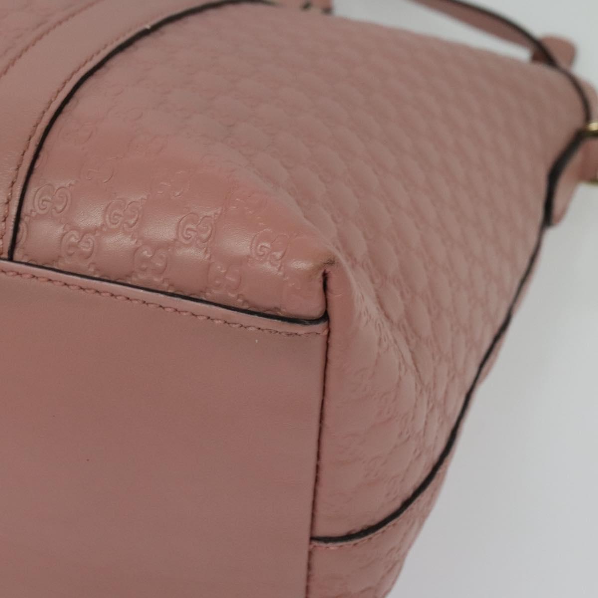 GUCCI Micro GG Canvas Micro Guccissima Bag Leather Outlet 449655 Auth 137915