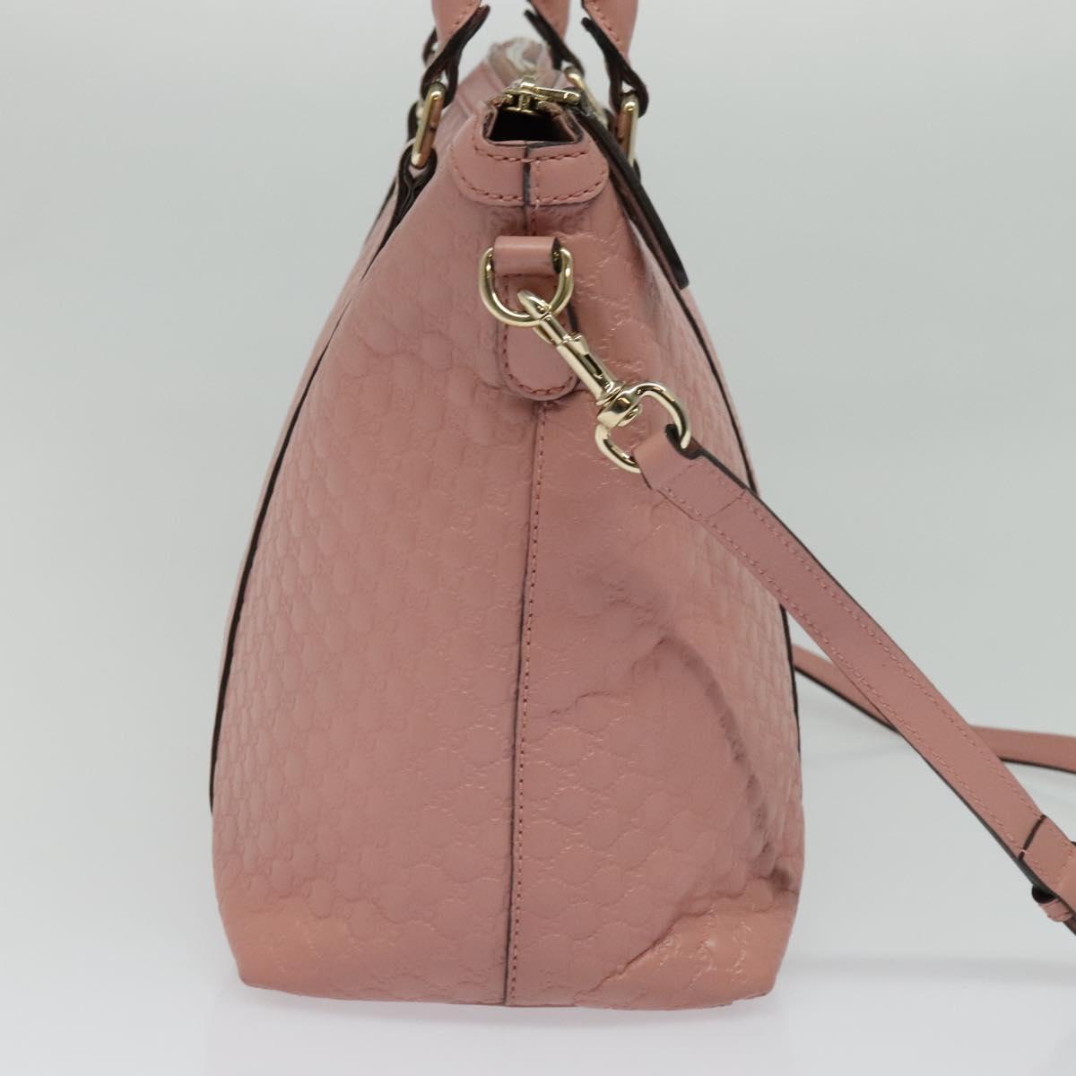 GUCCI Micro GG Canvas Micro Guccissima Bag Leather Outlet 449655 Auth 137915