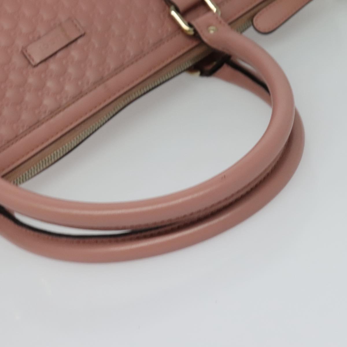 GUCCI Micro GG Canvas Micro Guccissima Bag Leather Outlet 449655 Auth 137915