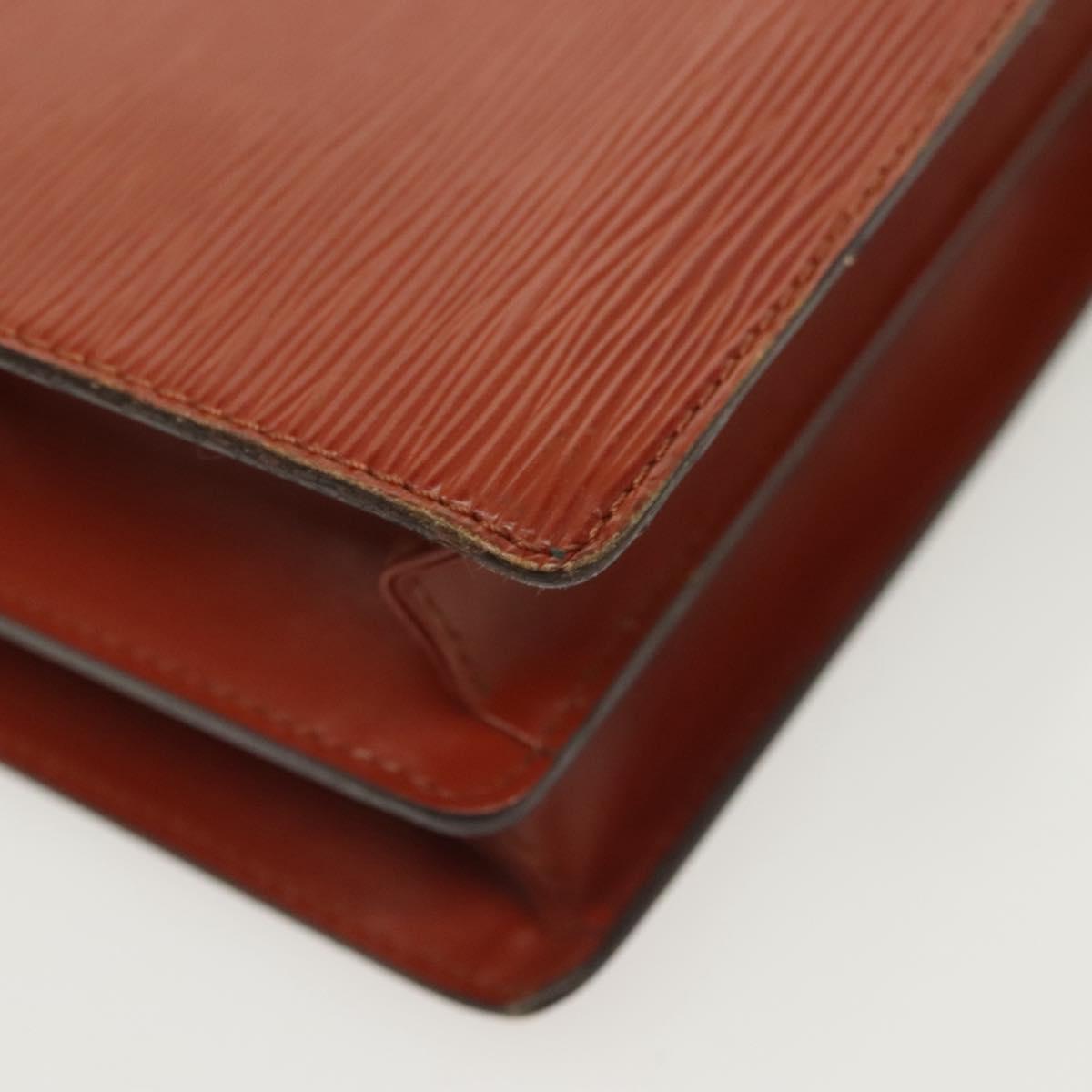 LOUIS VUITTON Epi Concorde Hand Bag Brown M52133 LV Auth 137918