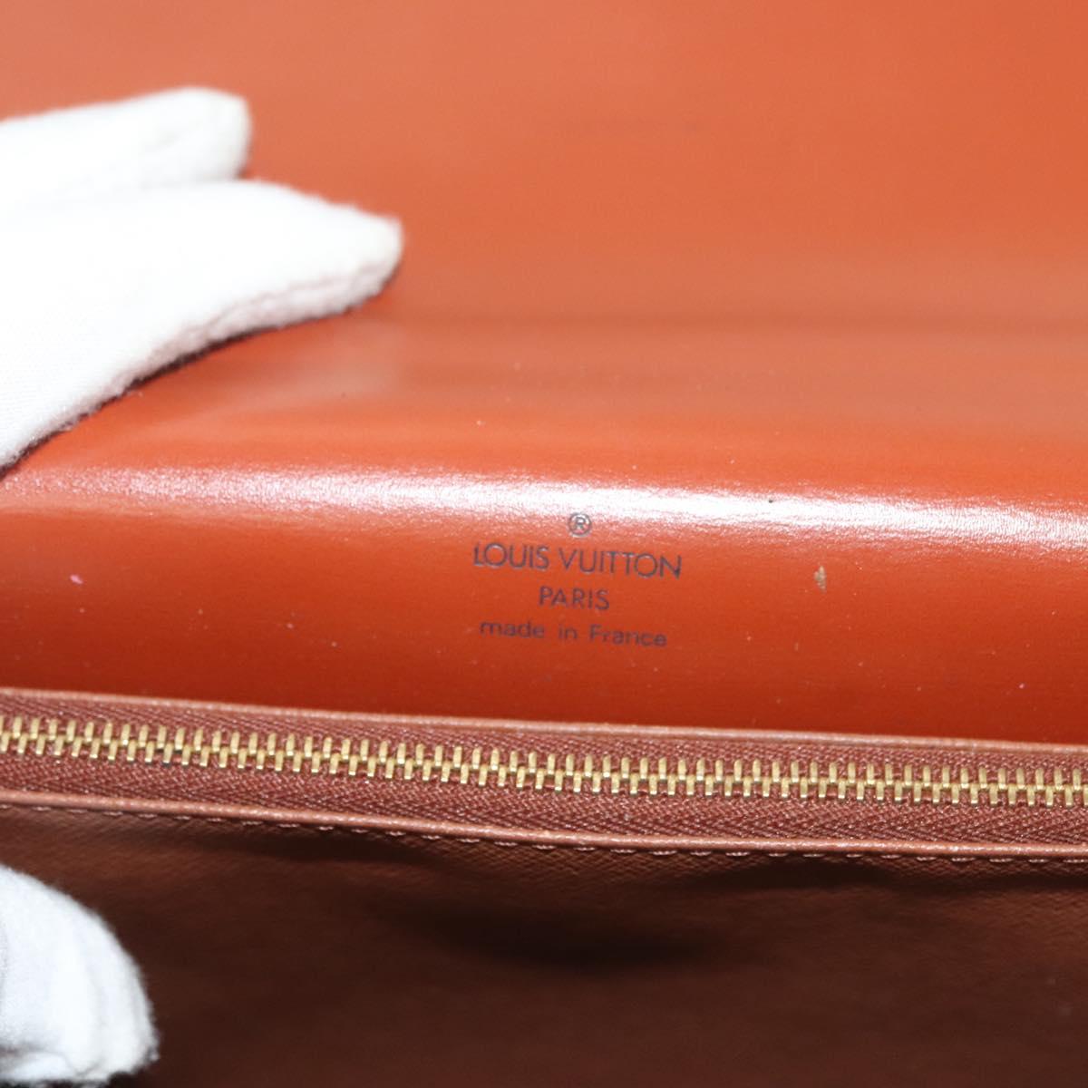 LOUIS VUITTON Epi Concorde Hand Bag Brown M52133 LV Auth 137918