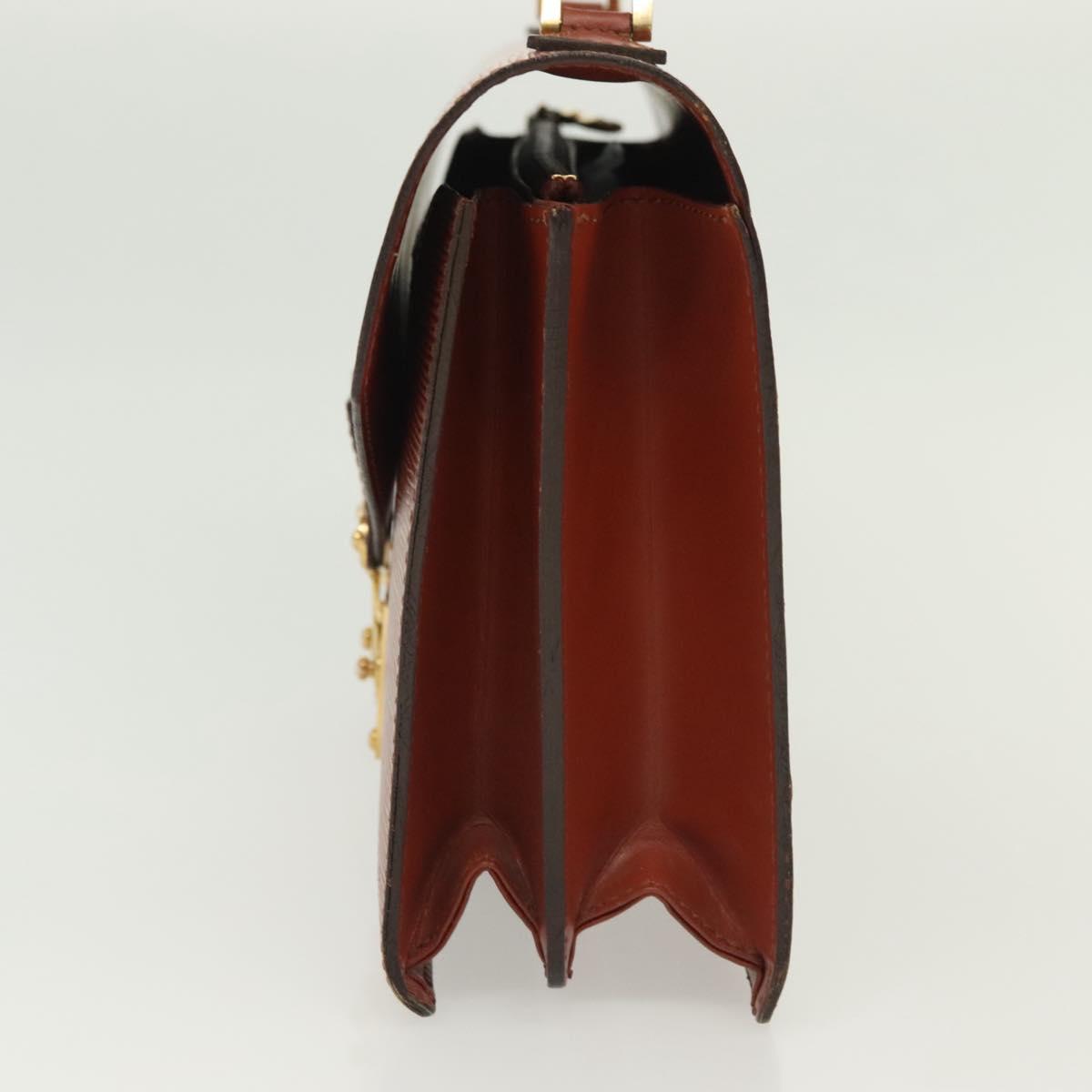 LOUIS VUITTON Epi Concorde Hand Bag Brown M52133 LV Auth 137918