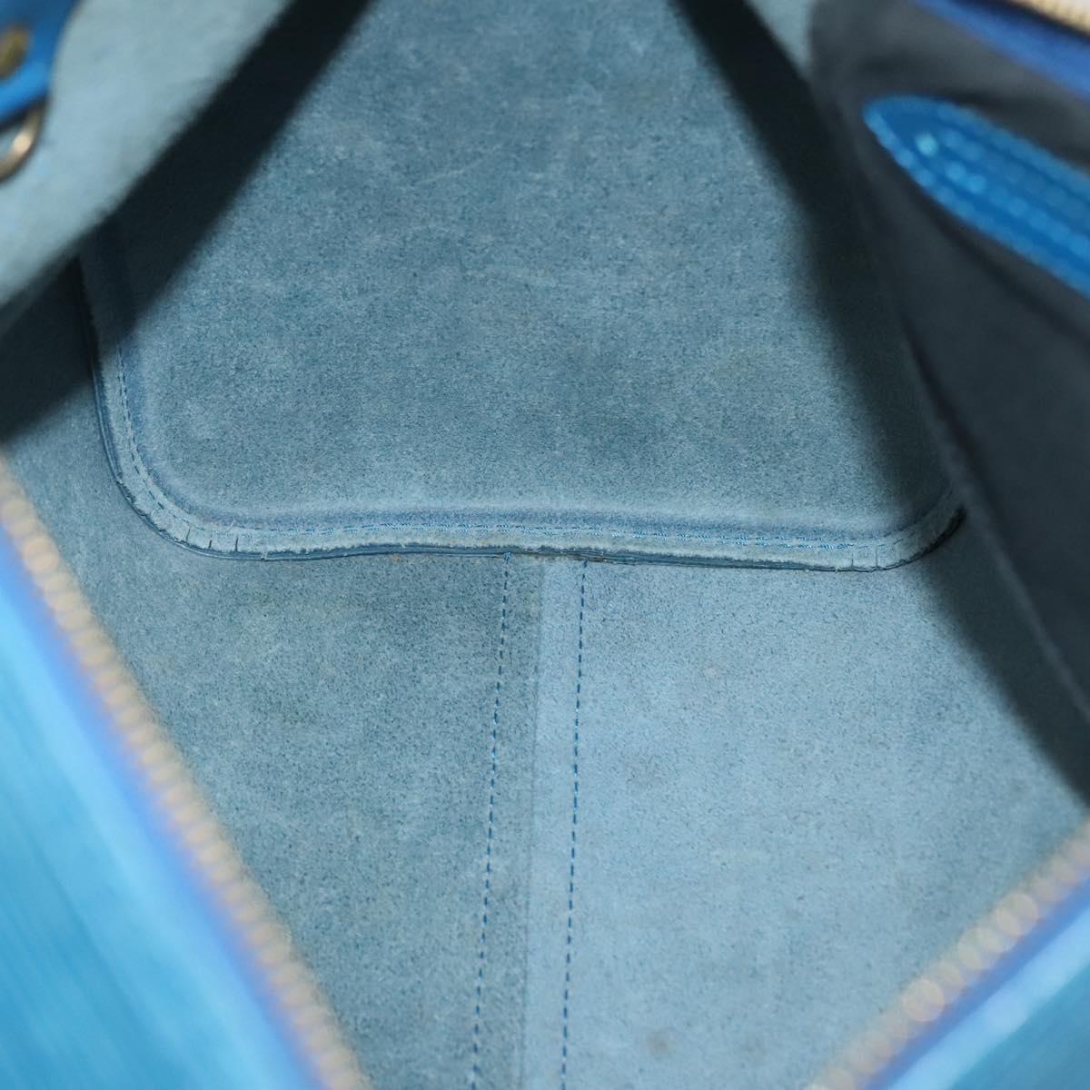 LOUIS VUITTON Epi Speedy 35 Hand Bag Toledo Blue M42995 LV Auth 137925