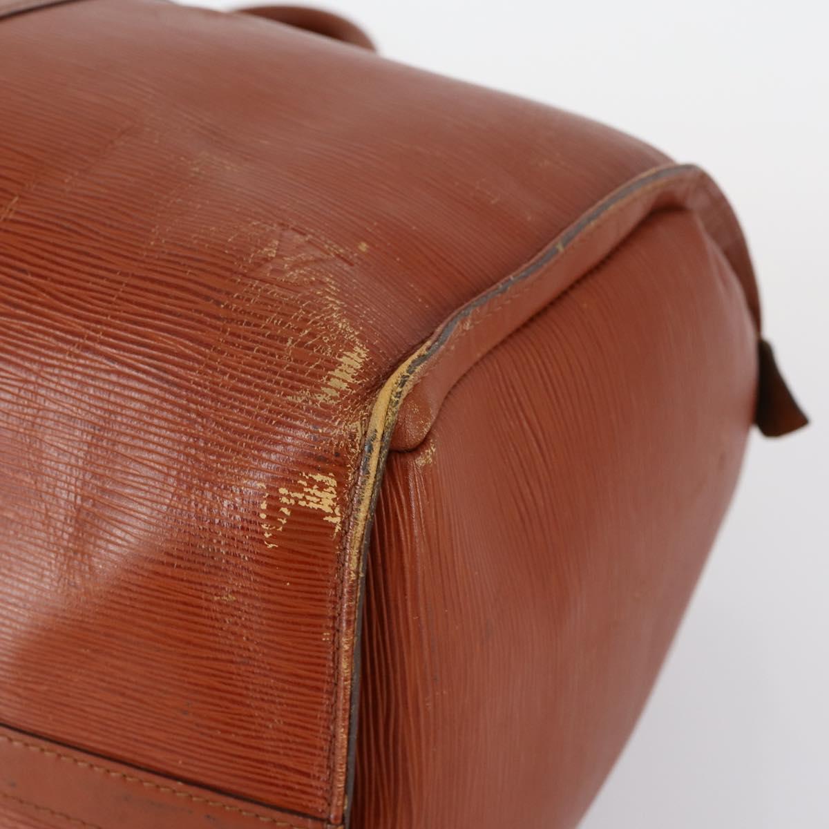 LOUIS VUITTON Epi Keepall 45 Boston Bag Vintage Brown M42978 LV Auth 137926