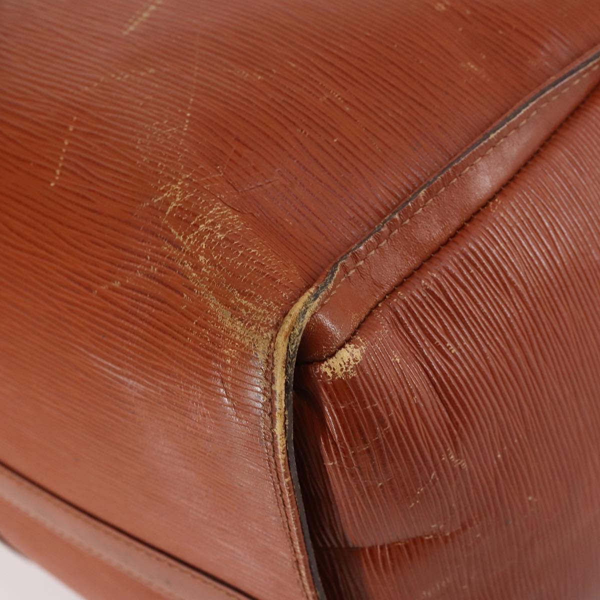 LOUIS VUITTON Epi Keepall 45 Boston Bag Vintage Brown M42978 LV Auth 137926