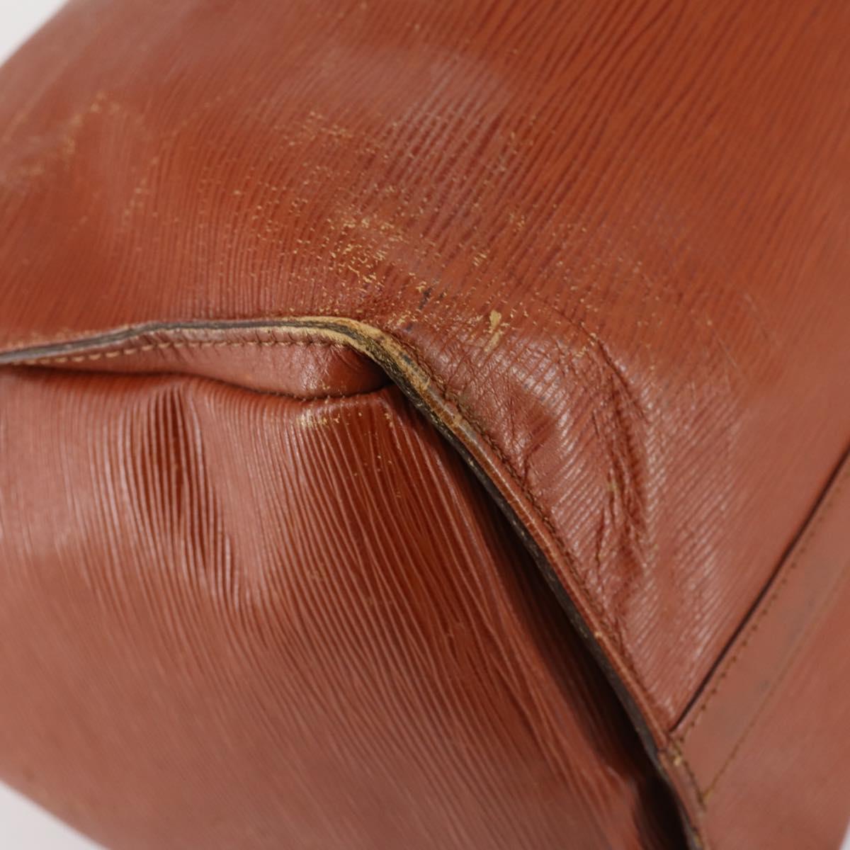 LOUIS VUITTON Epi Keepall 45 Boston Bag Vintage Brown M42978 LV Auth 137926