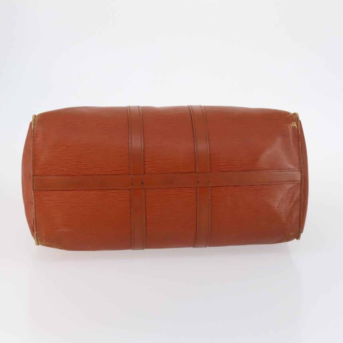 LOUIS VUITTON Epi Keepall 45 Boston Bag Vintage Brown M42978 LV Auth 137926