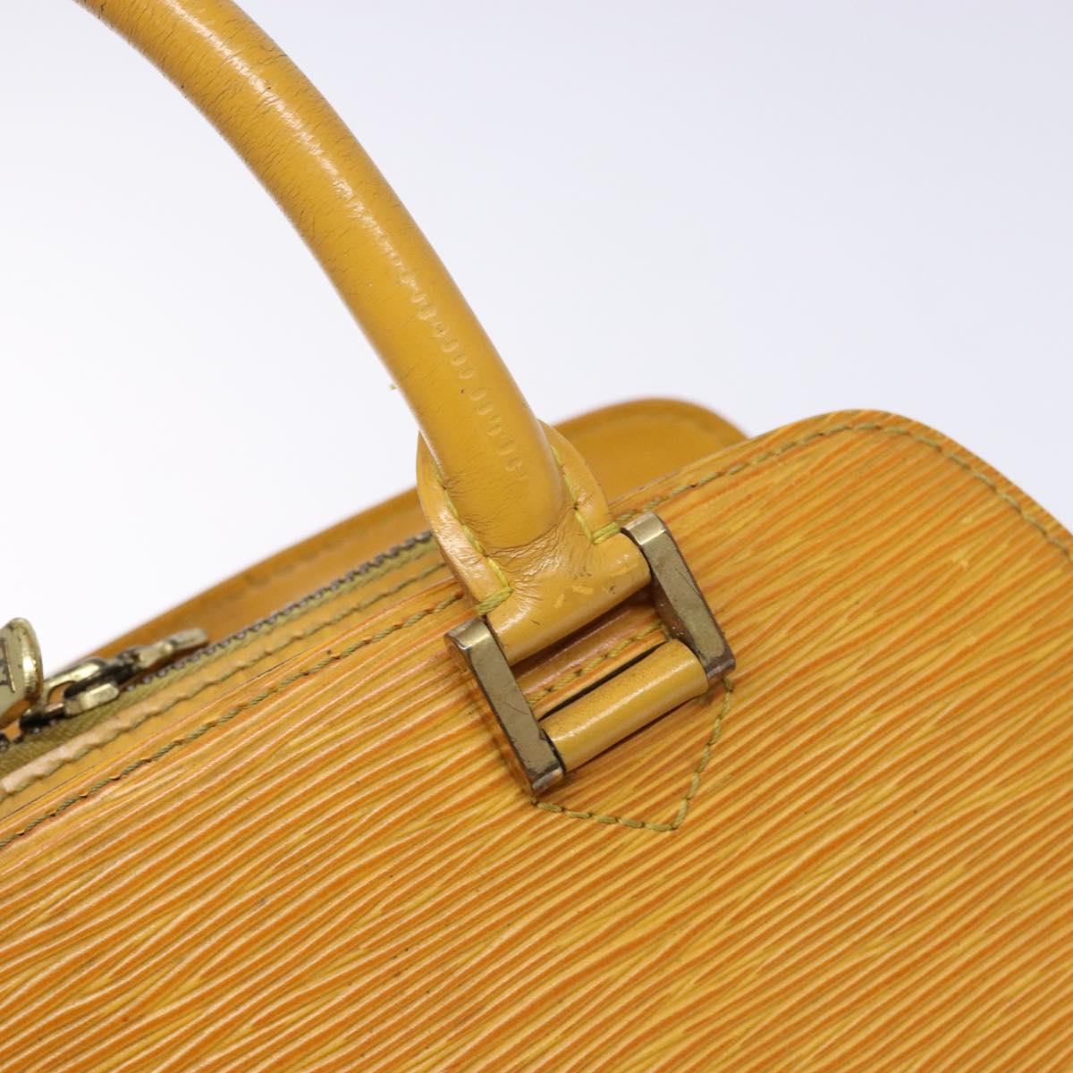LOUIS VUITTON Epi Triana Hand Bag Yellow LV Auth 137977