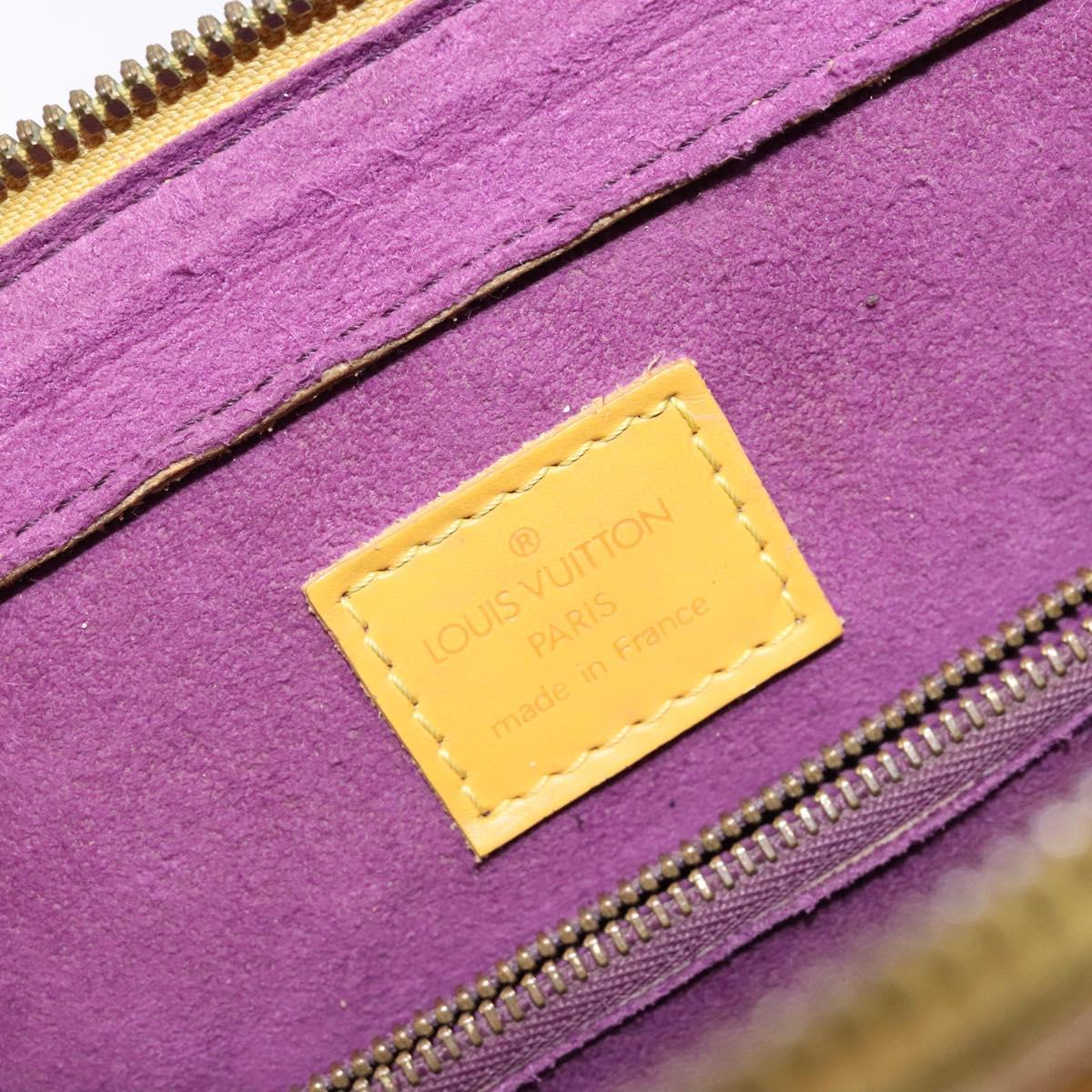 LOUIS VUITTON Epi Triana Hand Bag Yellow LV Auth 137977