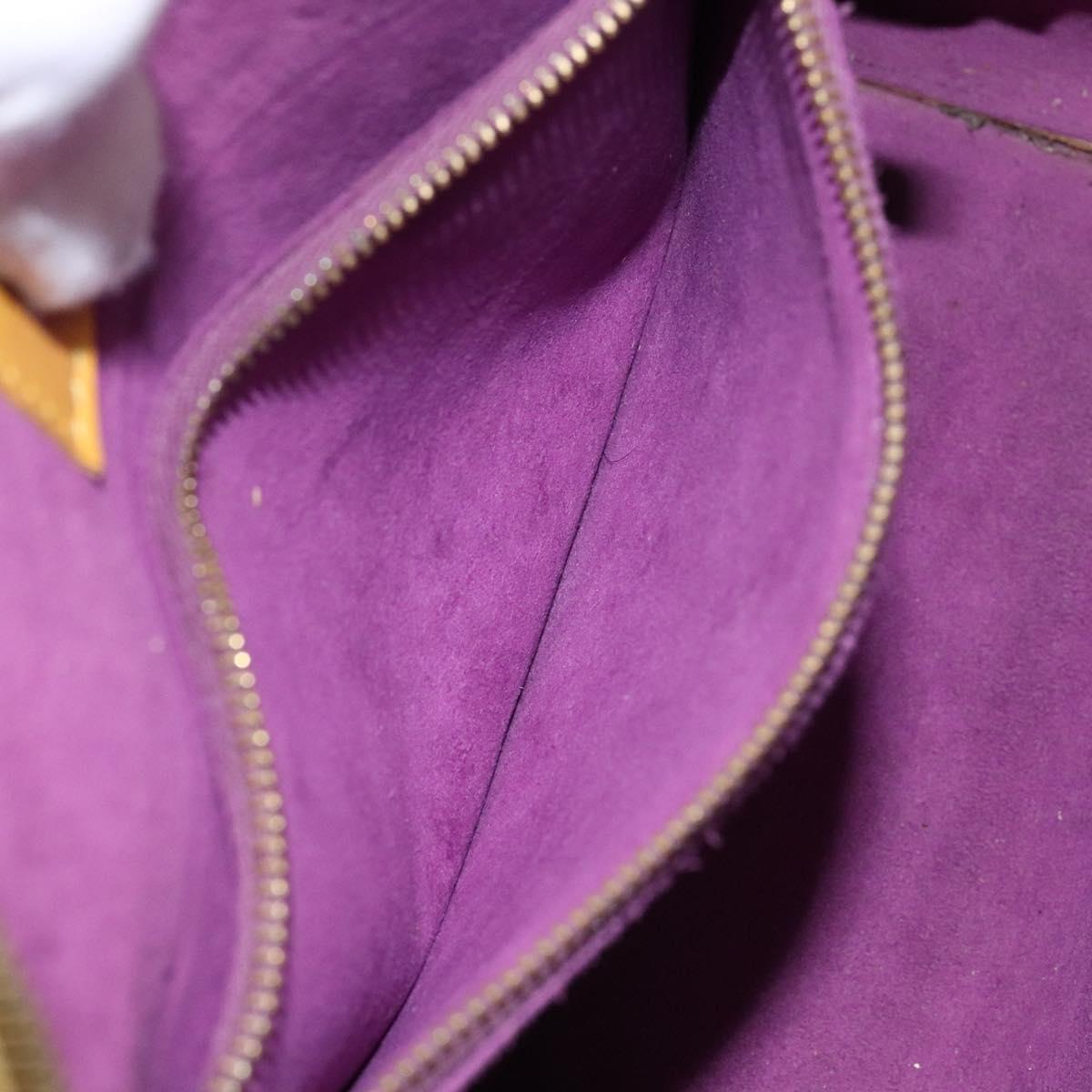 LOUIS VUITTON Epi Triana Hand Bag Yellow LV Auth 137977