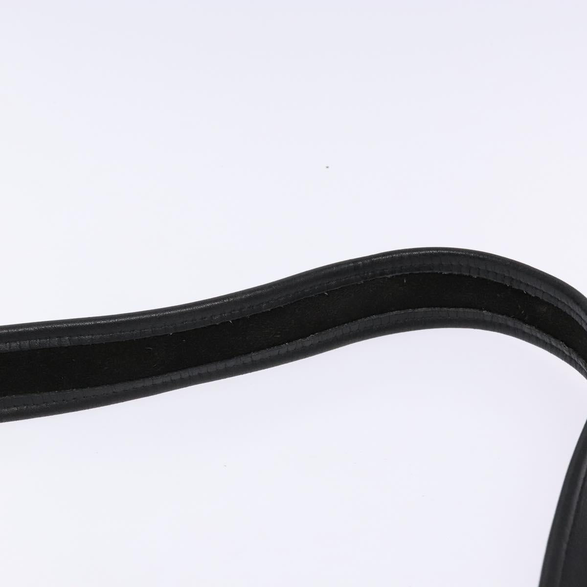 Coach Shoulder Bag Leather Black Gold Auth 137996