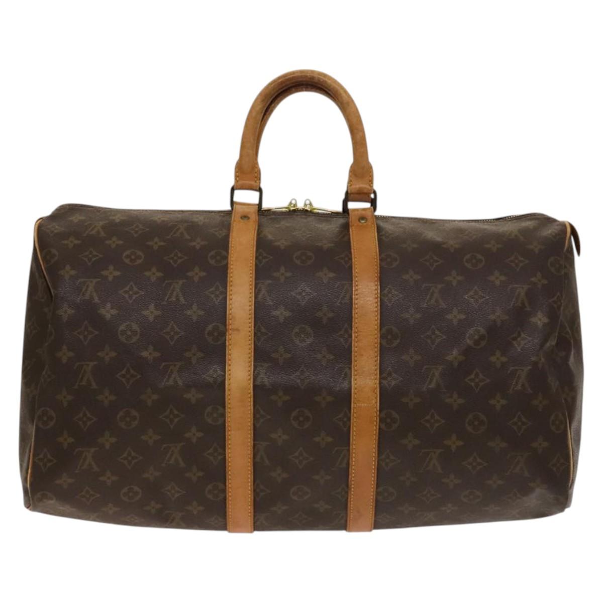 LOUIS VUITTON Monogram Keepall 50 Boston Bag M41426 LV Auth 138020