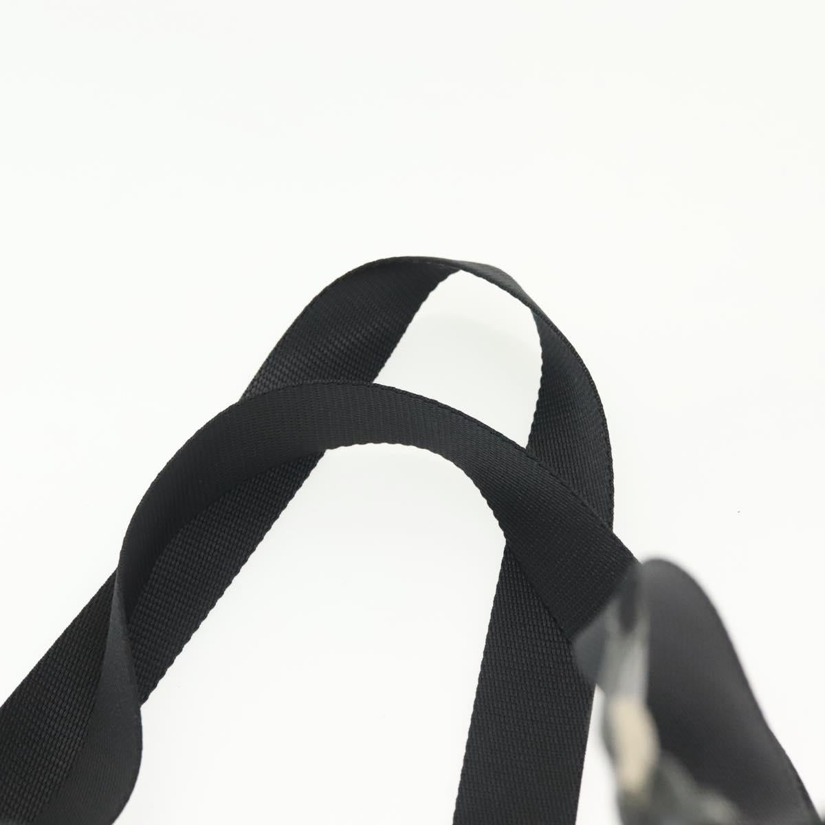 PRADA Backpack Nylon Black Silver Auth 138031