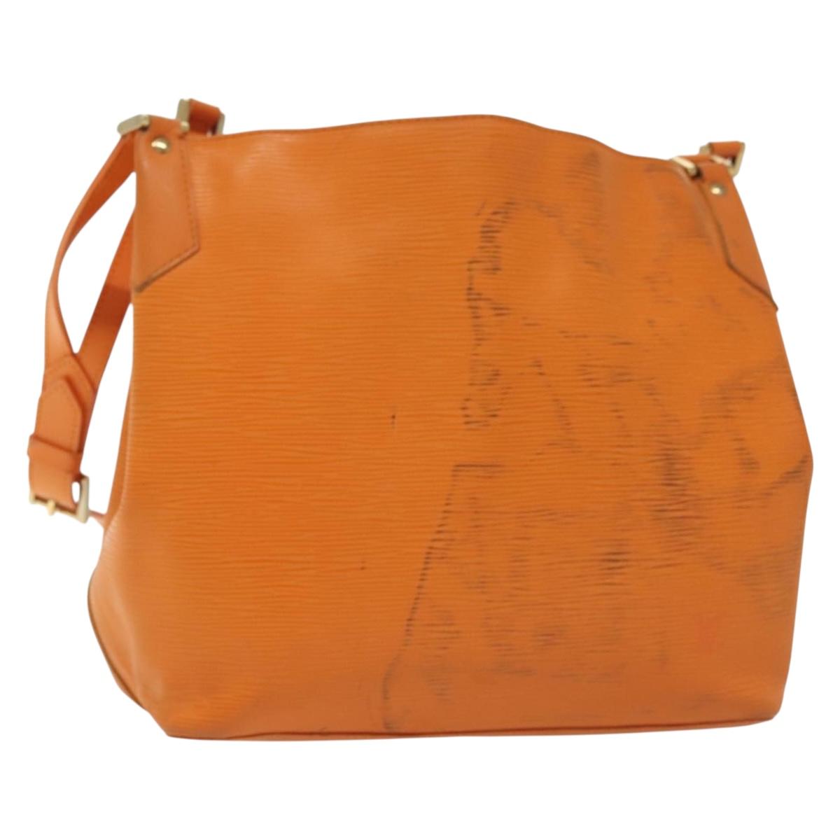 LOUIS VUITTON Epi Mandala MM Shoulder Bag Orange Mandarin M5889H LV Auth 138033