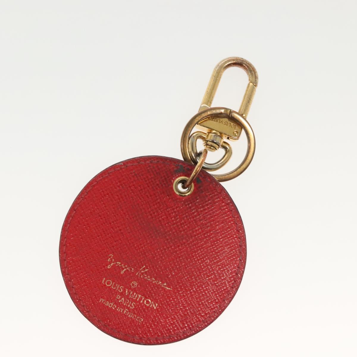 LOUIS VUITTON Yayoi Kusama Porte Cles Monogram Pumpkin Charm M66738 Auth 138042