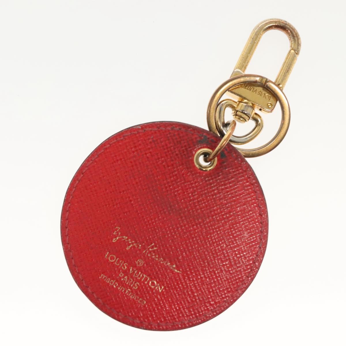 LOUIS VUITTON Yayoi Kusama Porte Cles Monogram Pumpkin Charm M66738 Auth 138042