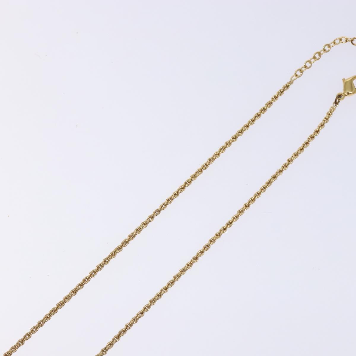 Christian Dior Necklace metal Gold Auth 138046