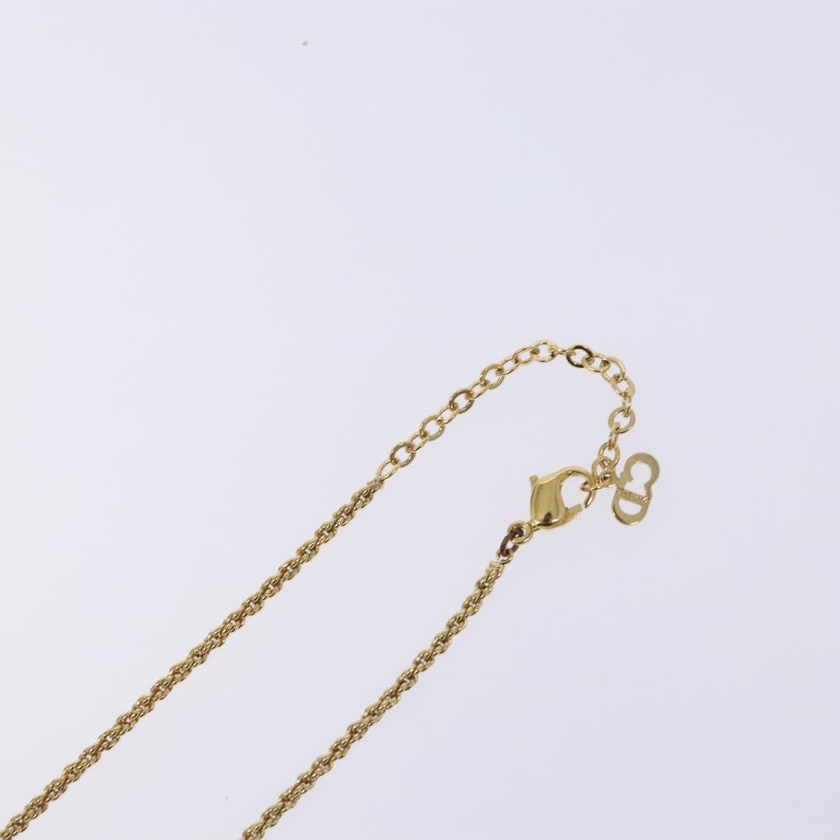 Christian Dior Necklace metal Gold Auth 138046