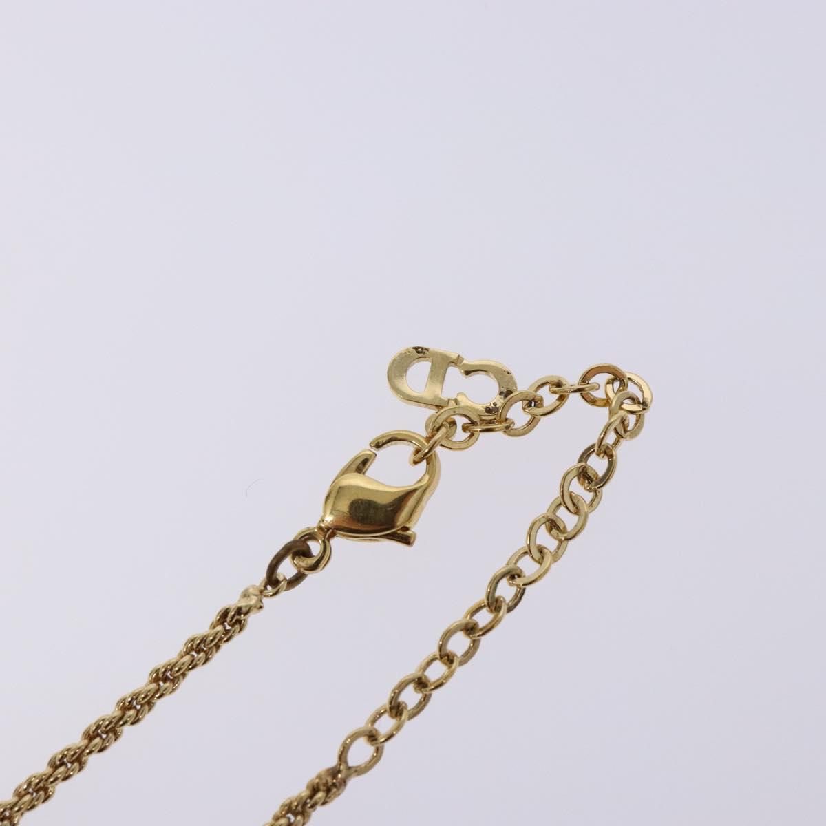 Christian Dior Necklace metal Gold Auth 138046