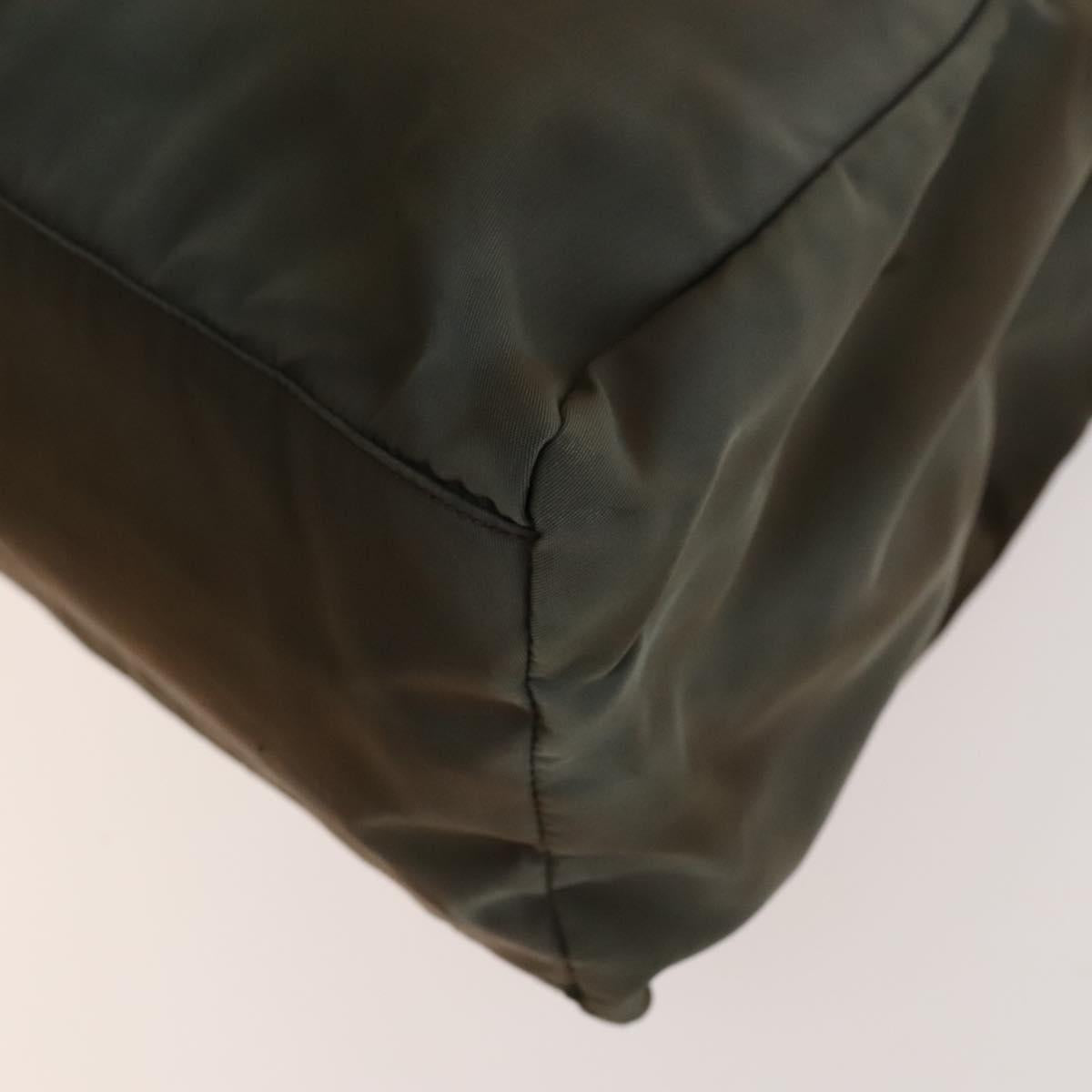 PRADA Tote Bag Nylon 2Set Gray Pink Auth 138061