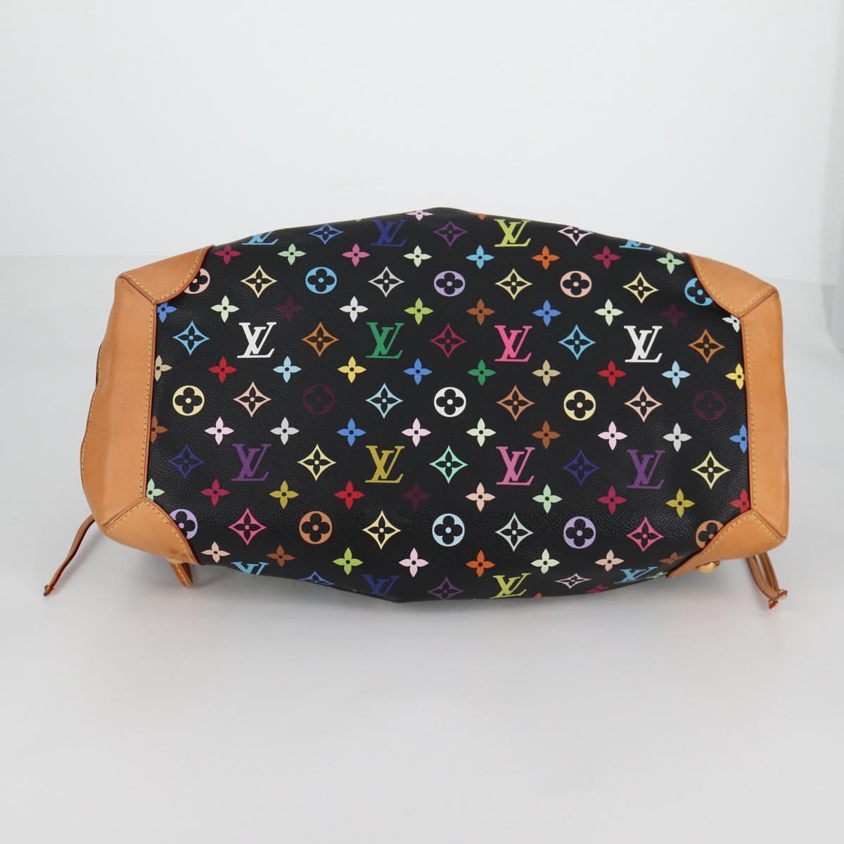 LOUIS VUITTON Monogram Multicolor Ursula Tote Bag Black M40124 LV Auth 138074V