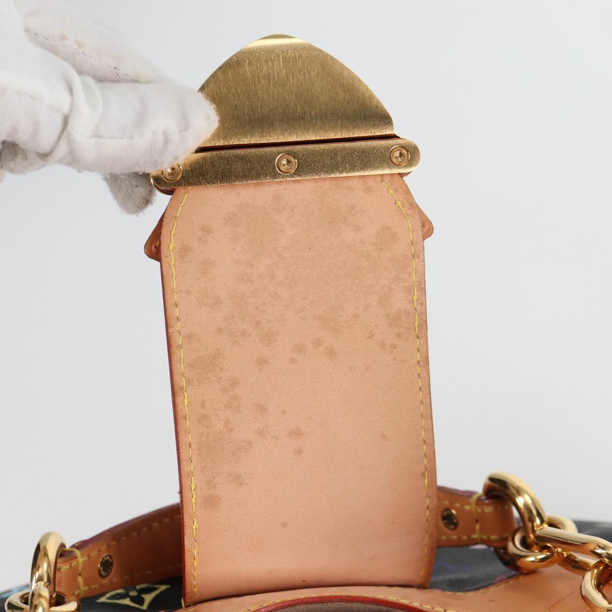 LOUIS VUITTON Monogram Multicolor Ursula Tote Bag Black M40124 LV Auth 138074V