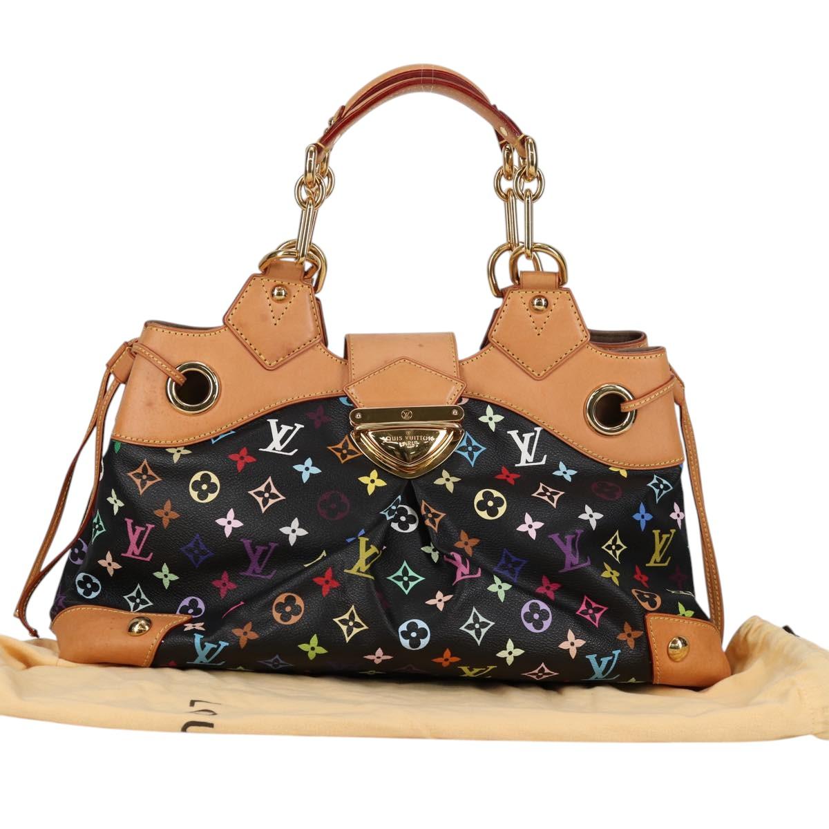 LOUIS VUITTON Monogram Multicolor Ursula Tote Bag Black M40124 LV Auth 138074V