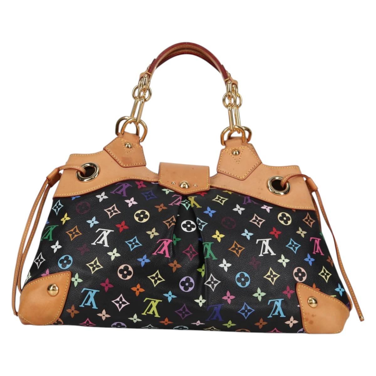 LOUIS VUITTON Monogram Multicolor Ursula Tote Bag Black M40124 LV Auth 138074V