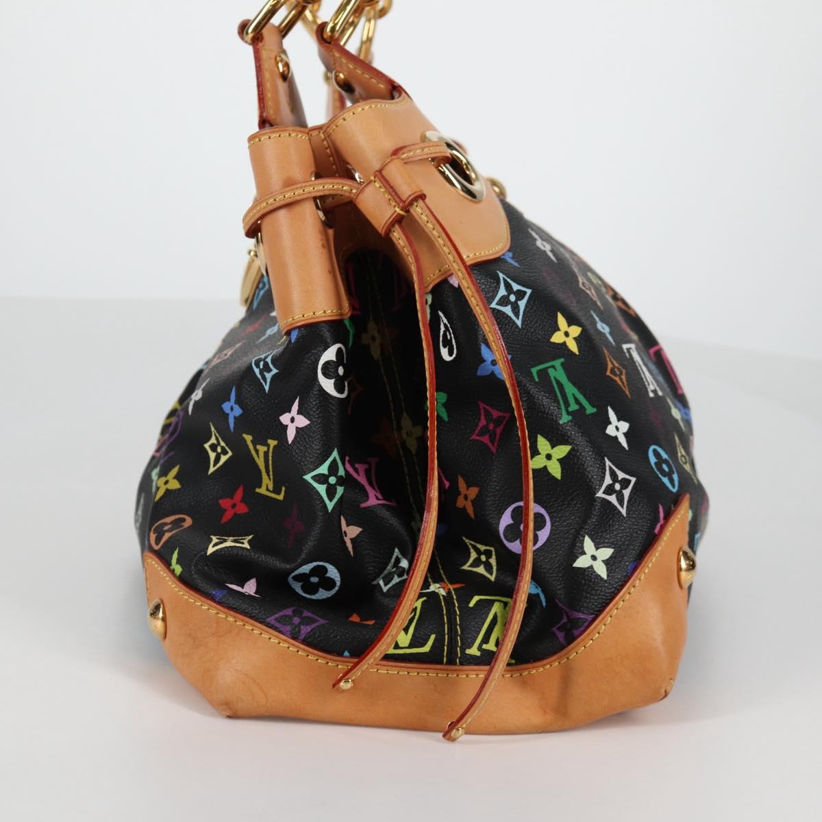 LOUIS VUITTON Monogram Multicolor Ursula Tote Bag Black M40124 LV Auth 138074V