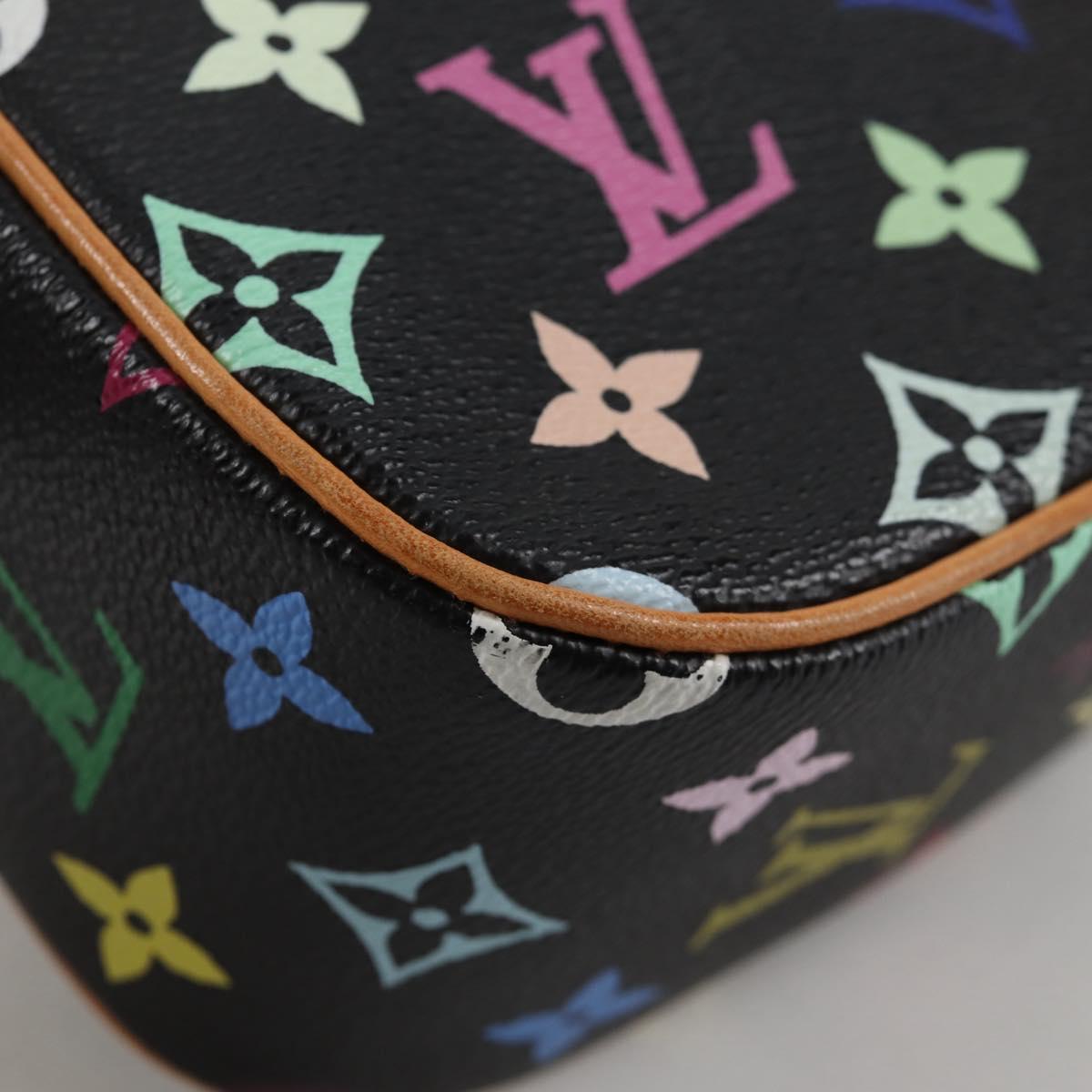 LOUIS VUITTON Monogram Multicolor Sologne Shoulder Bag Black M92639 Auth 138075V