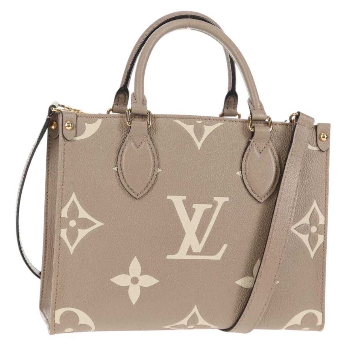 LOUIS VUITTON Monogram Empreinte On The Go PM Bag 2way Claim M45779 Auth 138080SAM