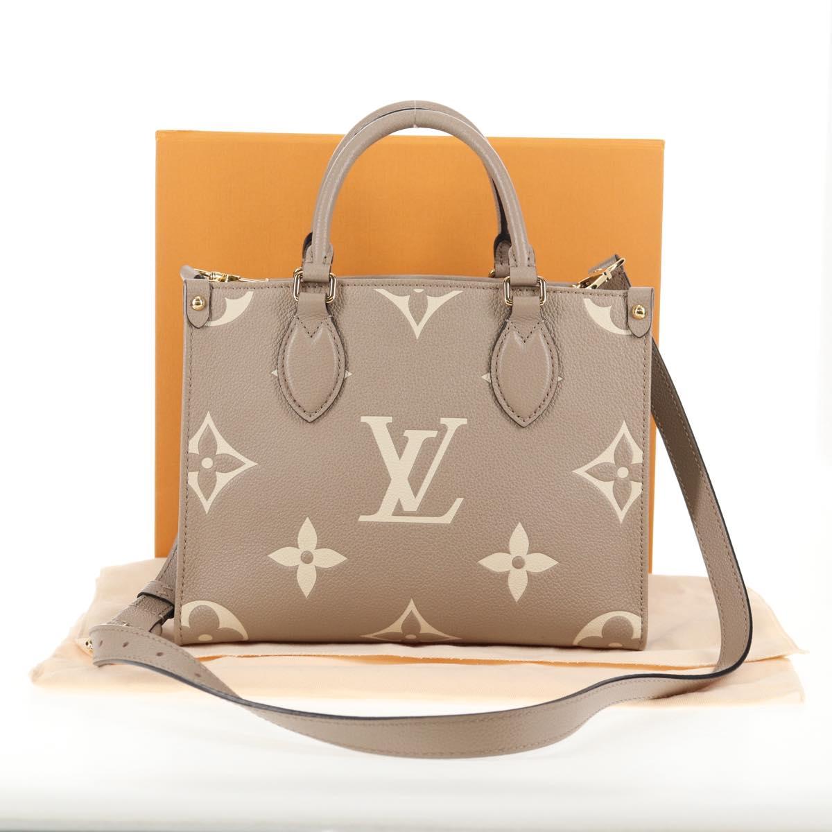 LOUIS VUITTON Monogram Empreinte On The Go PM Bag 2way Claim M45779 Auth 138080M