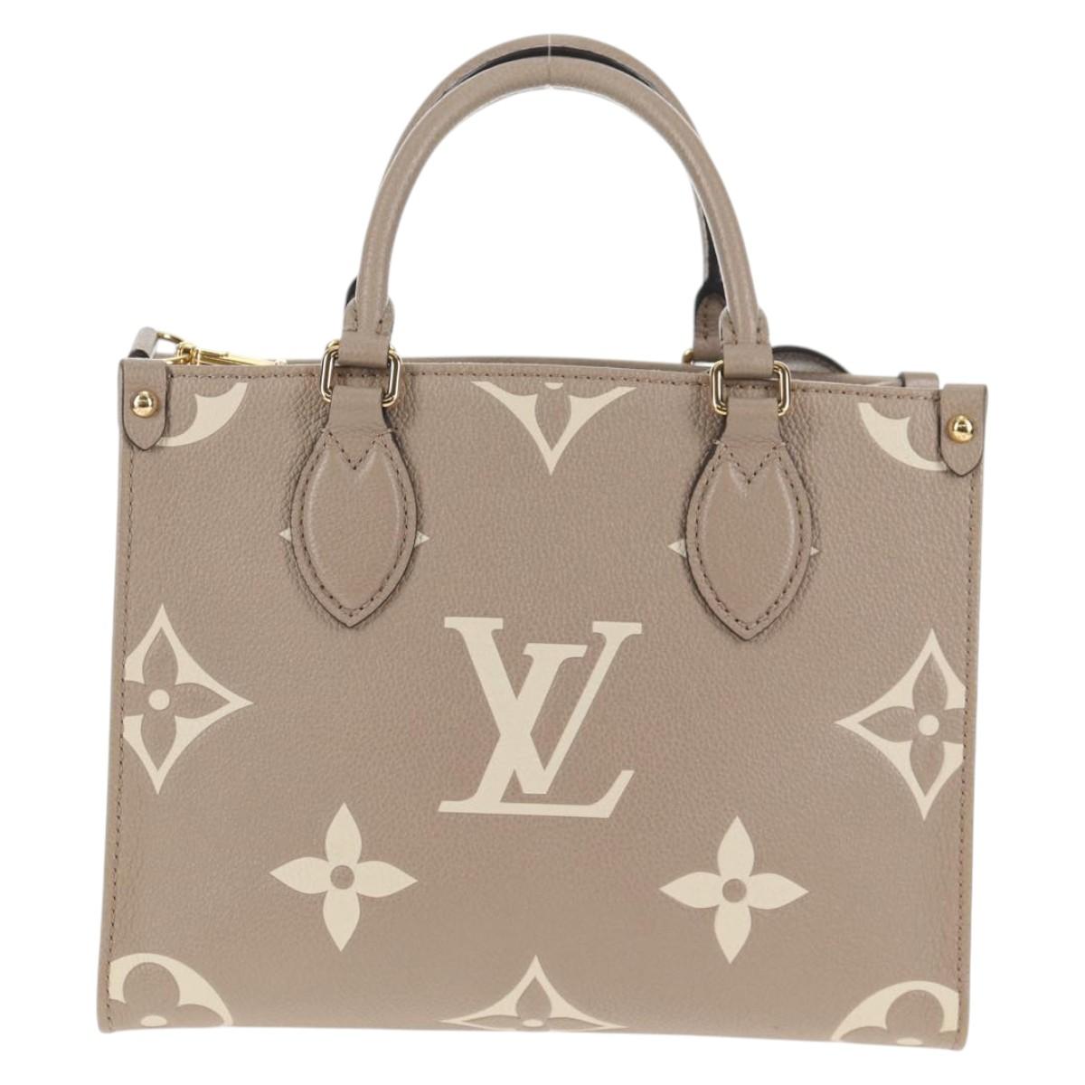 LOUIS VUITTON Monogram Empreinte On The Go PM Bag 2way Claim M45779 Auth 138080M
