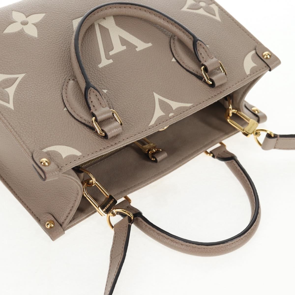 LOUIS VUITTON Monogram Empreinte On The Go PM Bag 2way Claim M45779 Auth 138080M